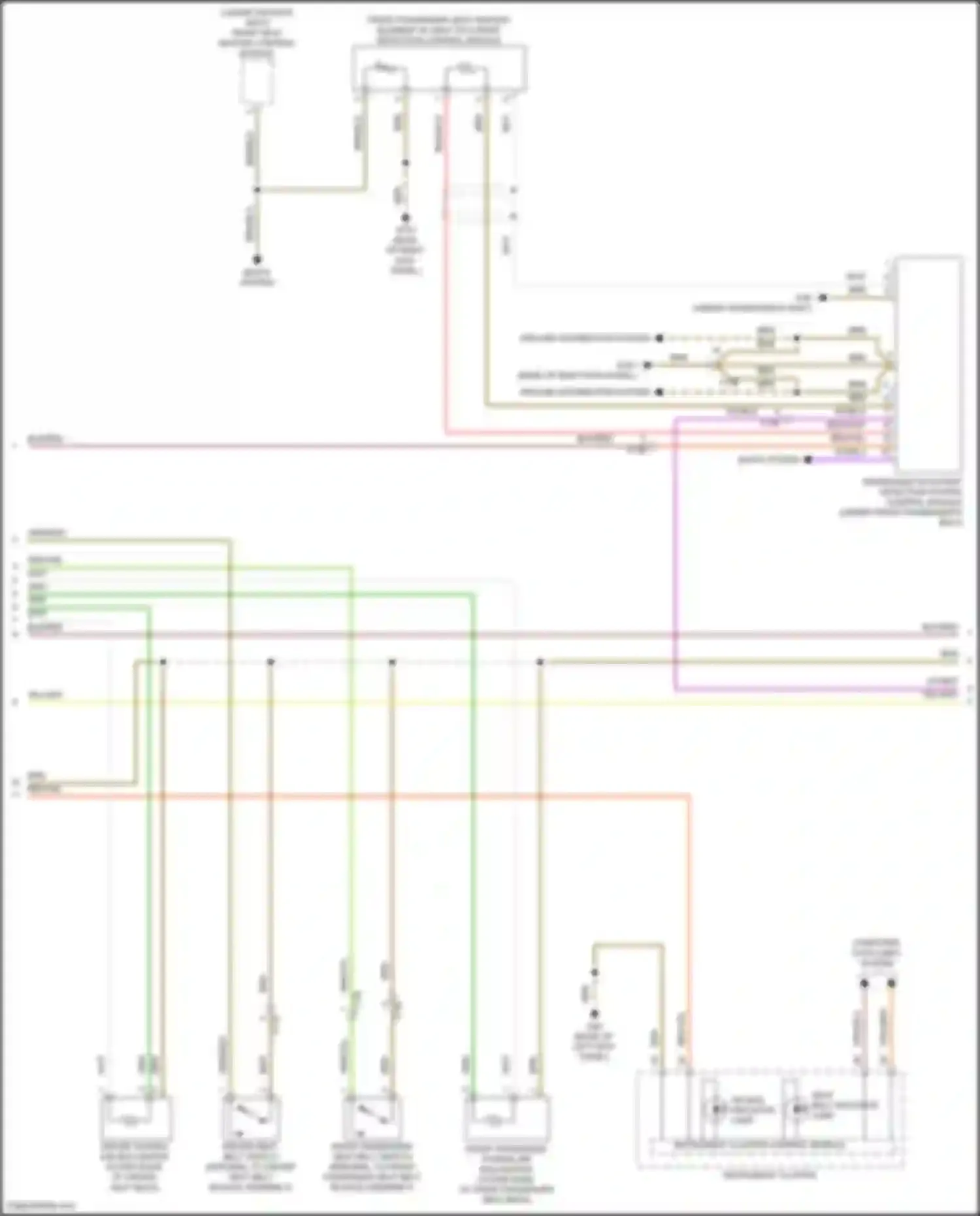 Passat Volkswagen B8 (2014-2020): Supplemental restraints circuit (2 of 3)
