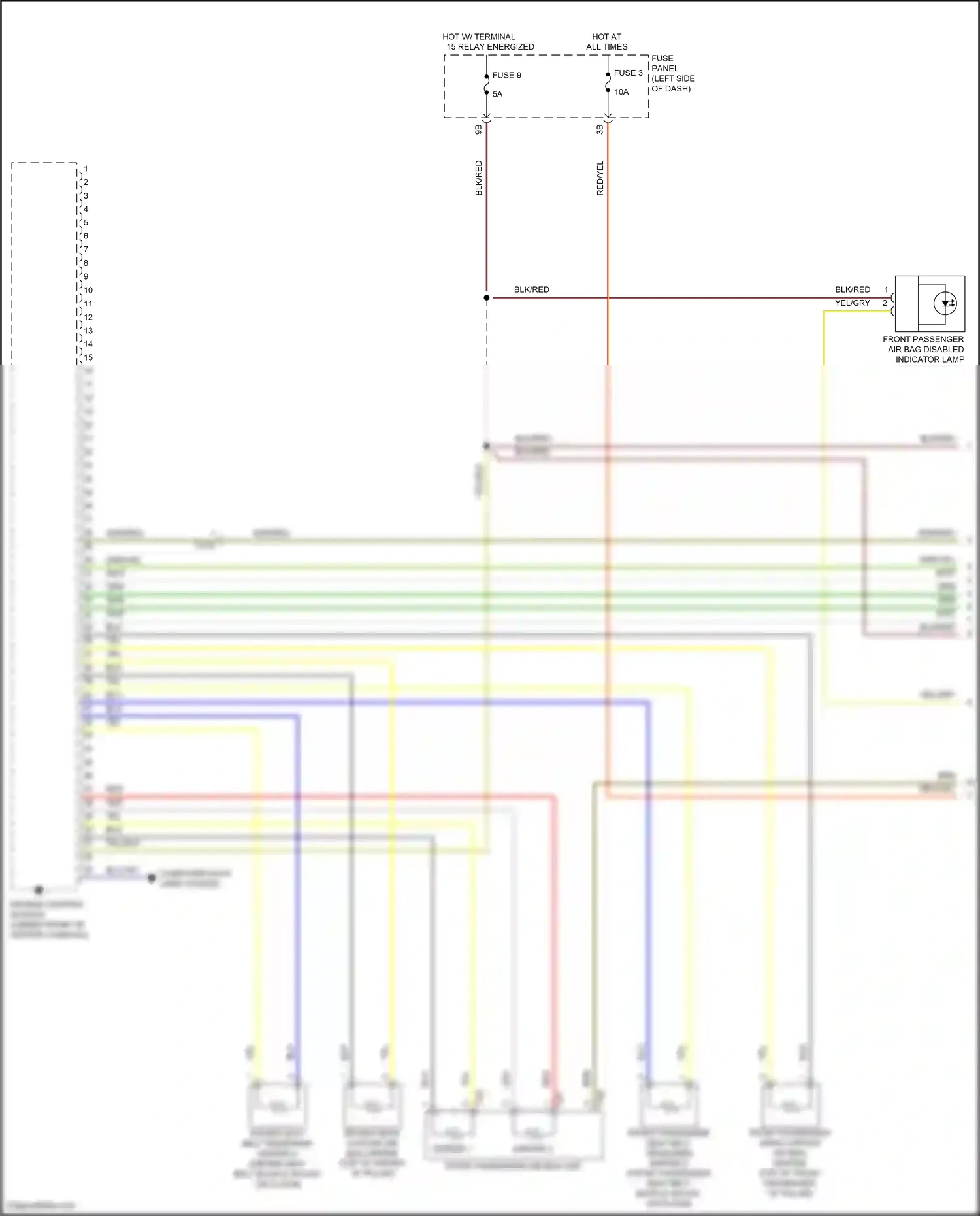 Wiring diagram air bag control module for Volkswagen Passat B8 (2014-2020) (5 of 6)