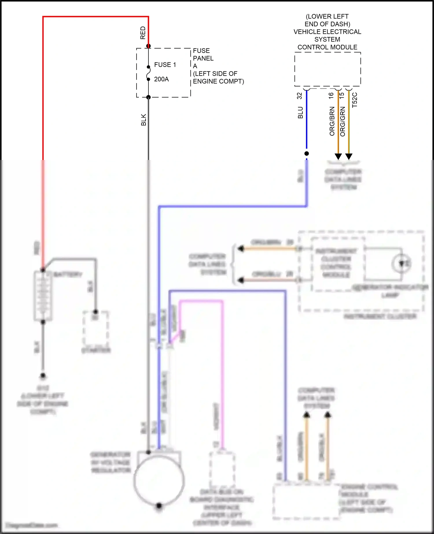Wiring diagram blk for Volkswagen Passat B8 (2014-2020) (61 of 66)