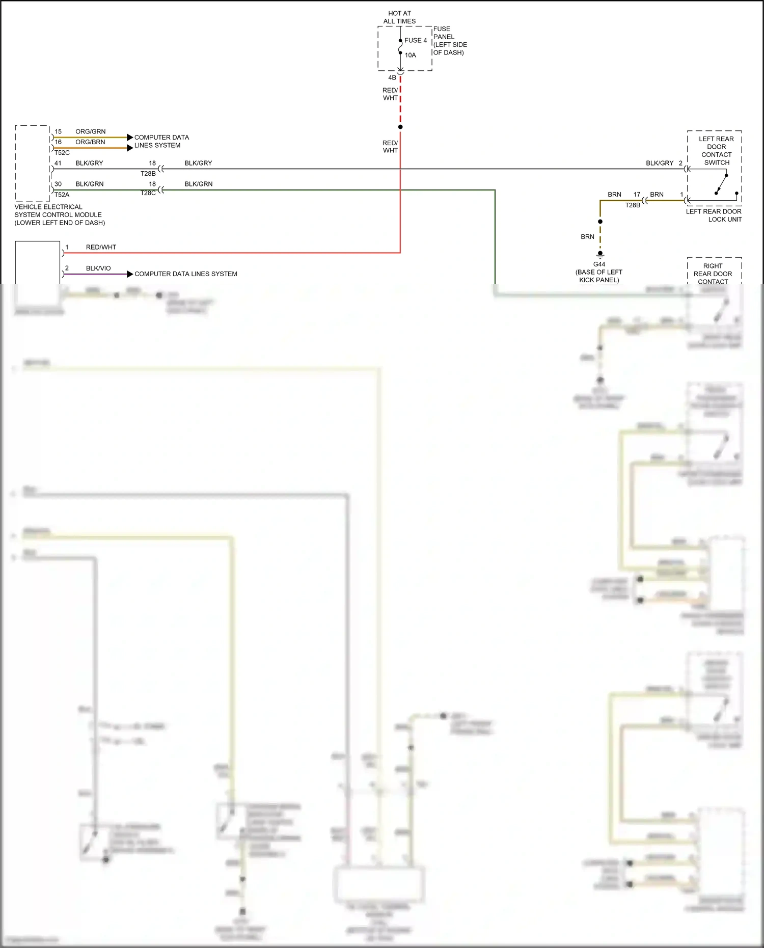 Wiring diagram blk for Volkswagen Passat B8 (2014-2020) (38 of 66)