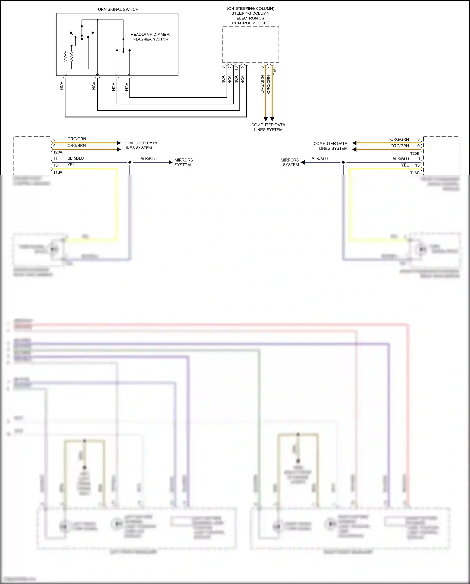 Wiring diagram blu/red for Volkswagen Passat B8 (2014-2020) (7 of 22)