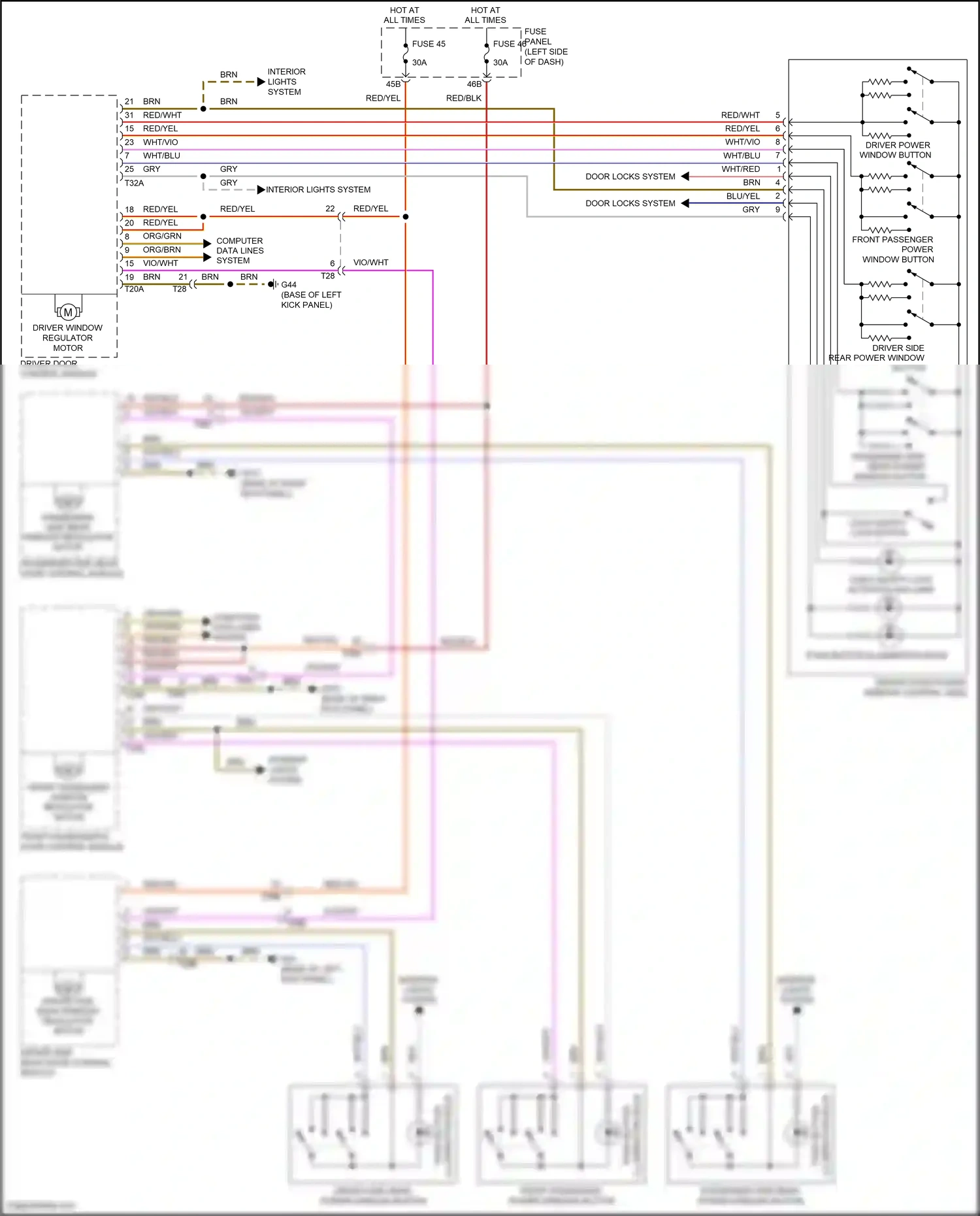 Wiring diagram computer data lines system for Volkswagen Passat B8 (2014-2020) (57 of 73)