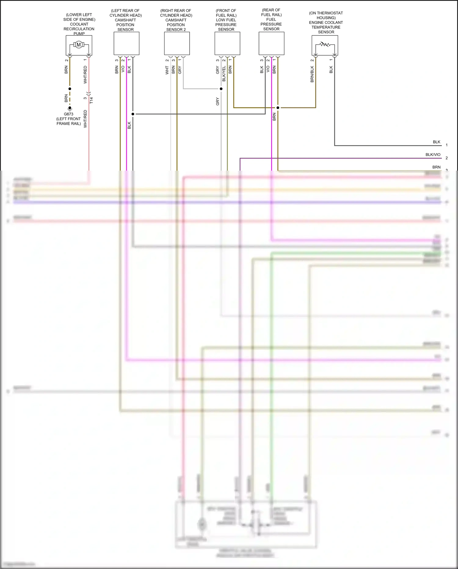 Wiring diagram coolant recirculation pump for Volkswagen Passat B8 (2014-2020) (4 of 4)