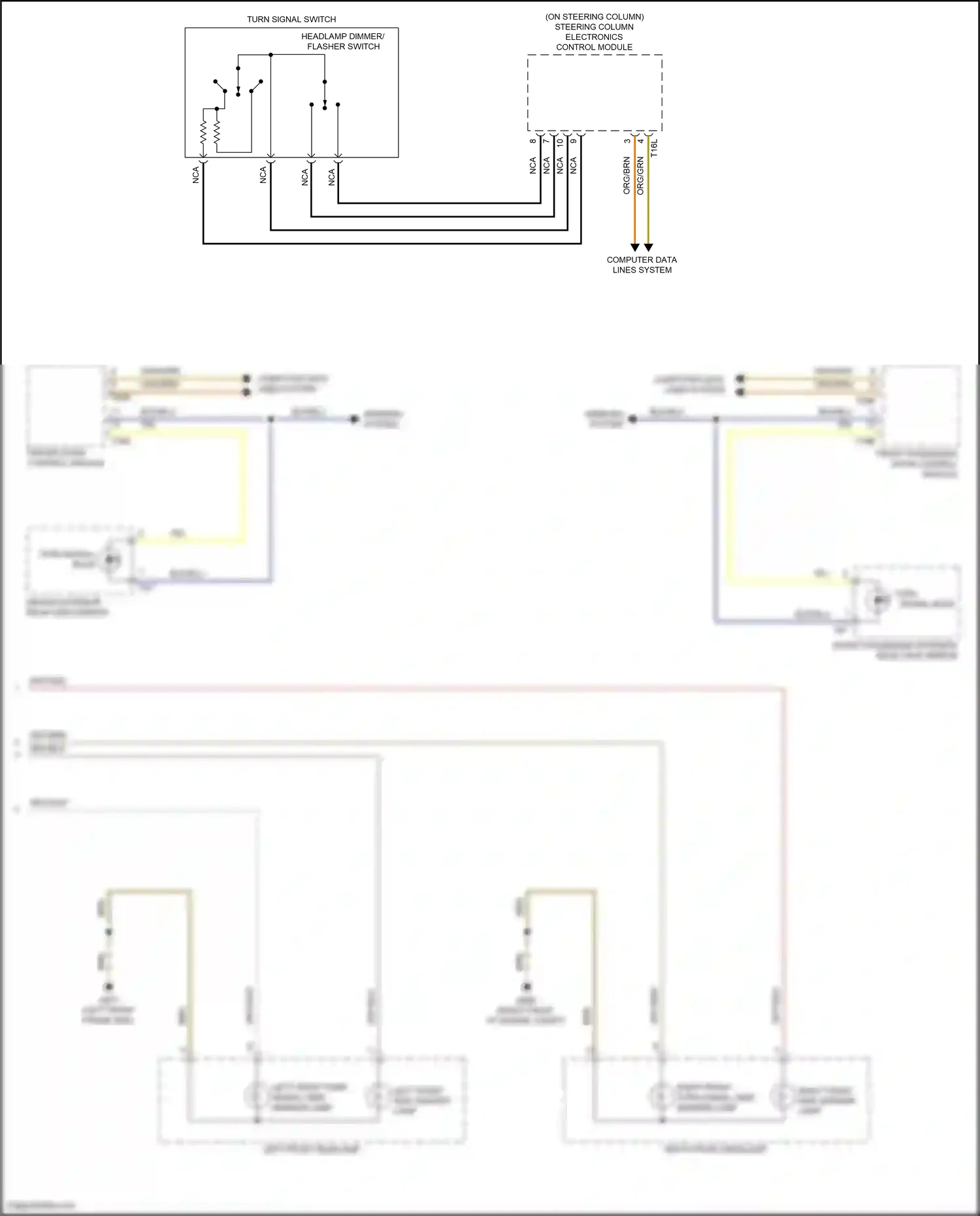 Wiring diagram driver door control module for Volkswagen Passat B8 (2014-2020) (5 of 16)