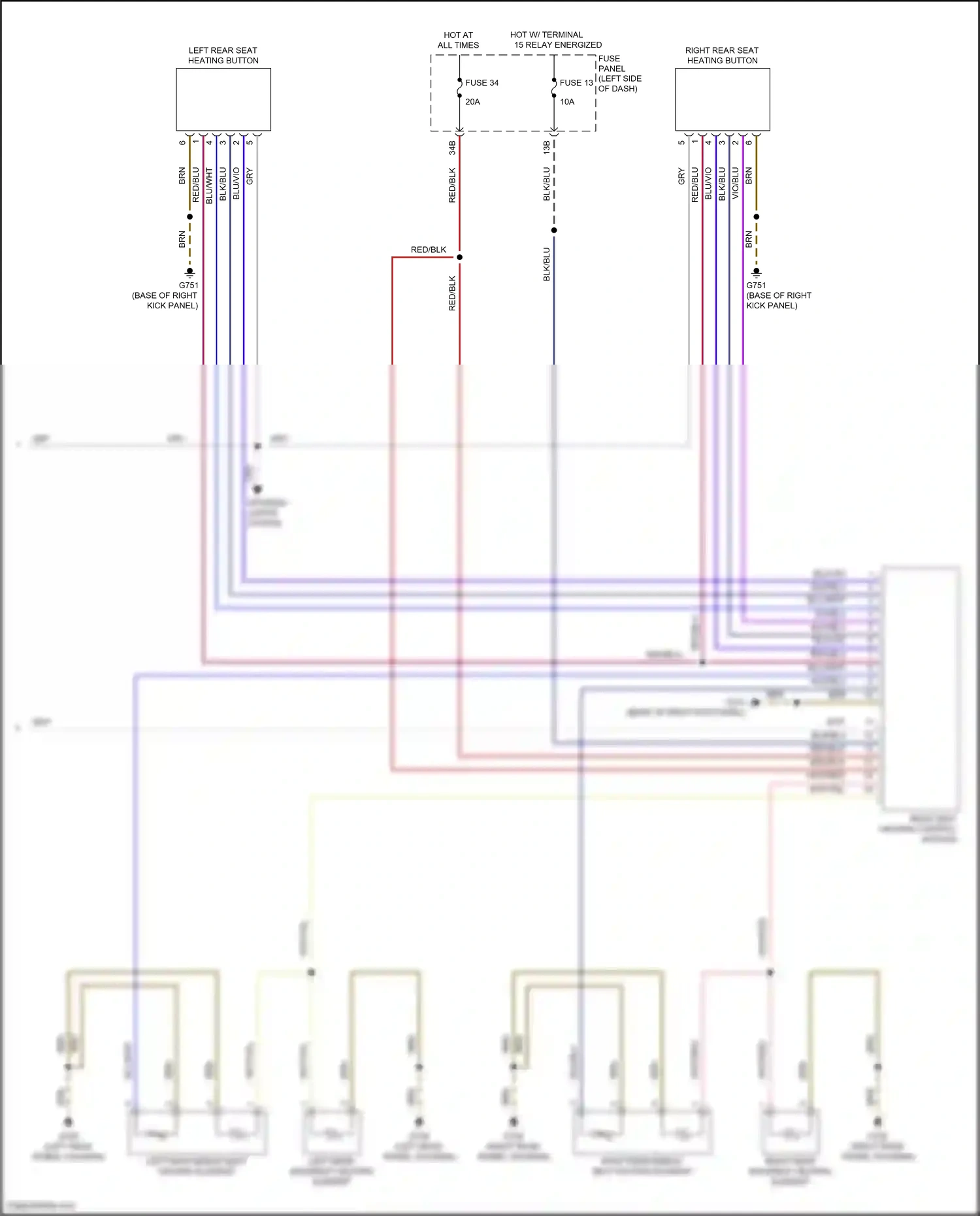 Wiring diagram fuse panel c for Volkswagen Passat B8 (2014-2020) (45 of 66)