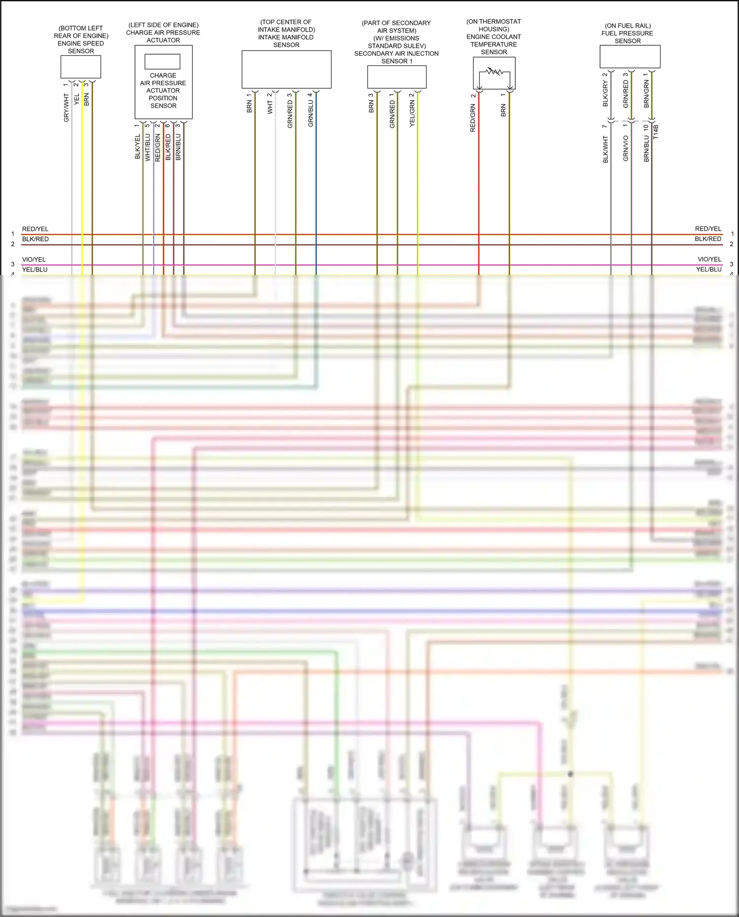 Wiring diagram intake manifold sensor for Volkswagen Passat B8 (2014-2020) (1 of 1)