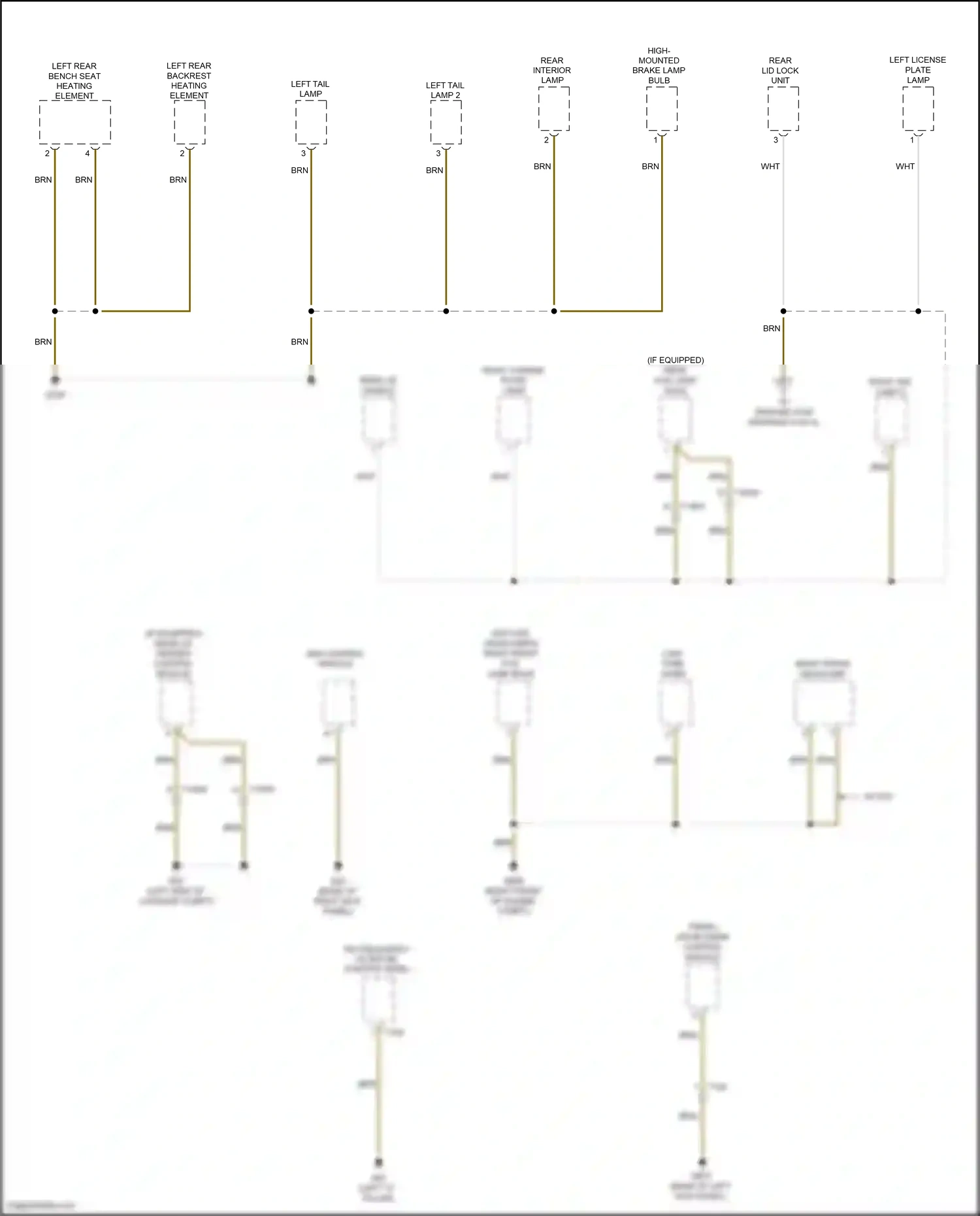 Wiring diagram left tail lamp for Volkswagen Passat B8 (2014-2020) (4 of 4)