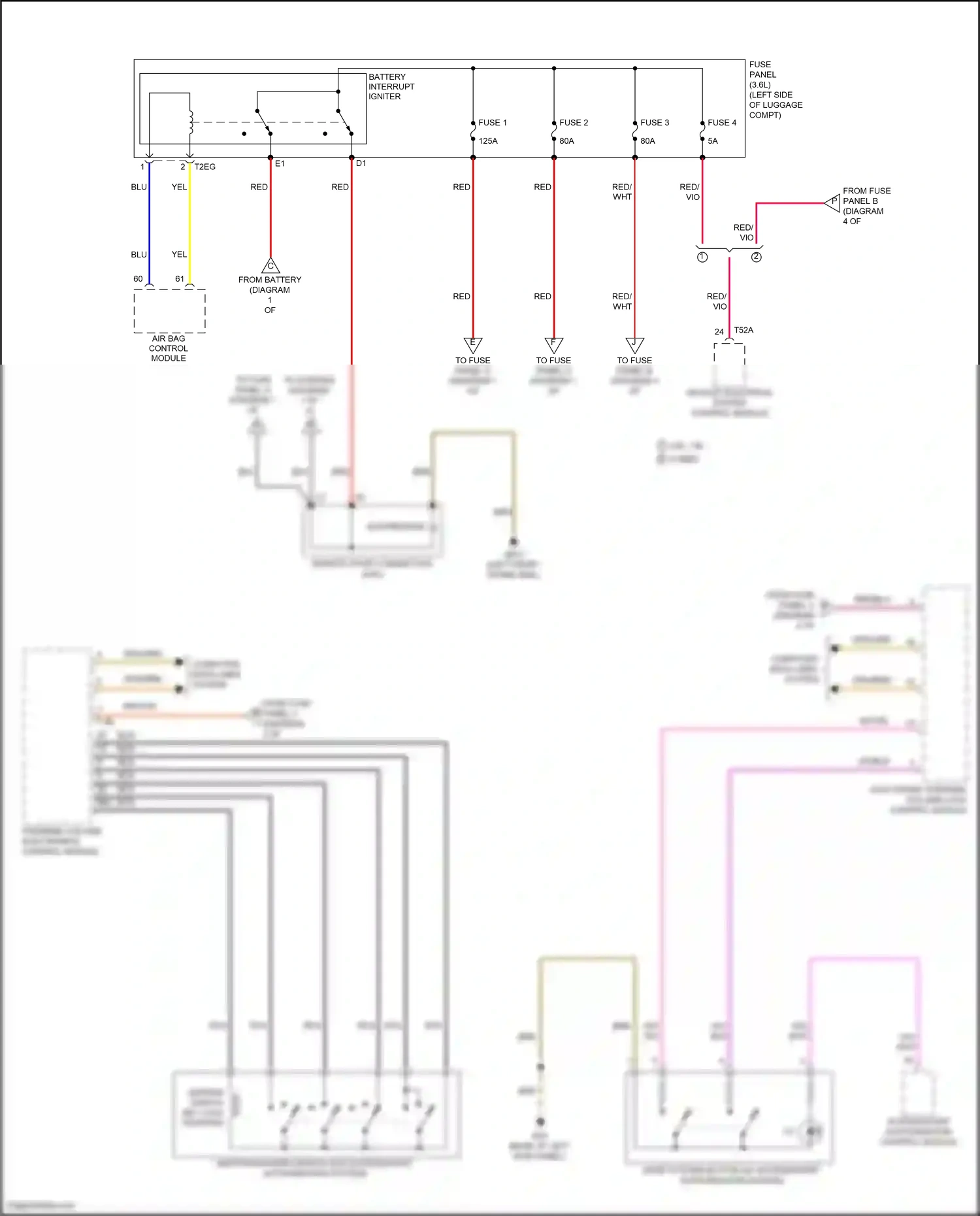 Wiring diagram red for Volkswagen Passat B8 (2014-2020) (17 of 52)