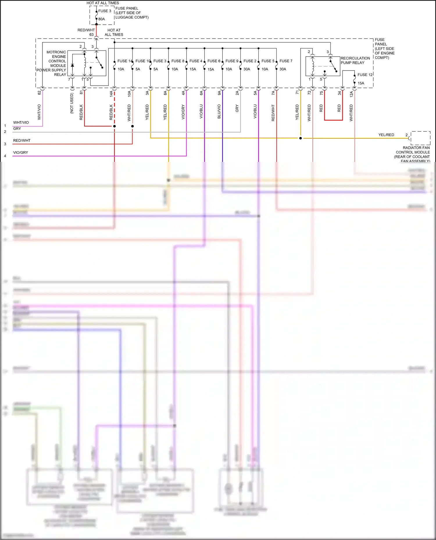 Wiring diagram red for Volkswagen Passat B8 (2014-2020) (48 of 52)