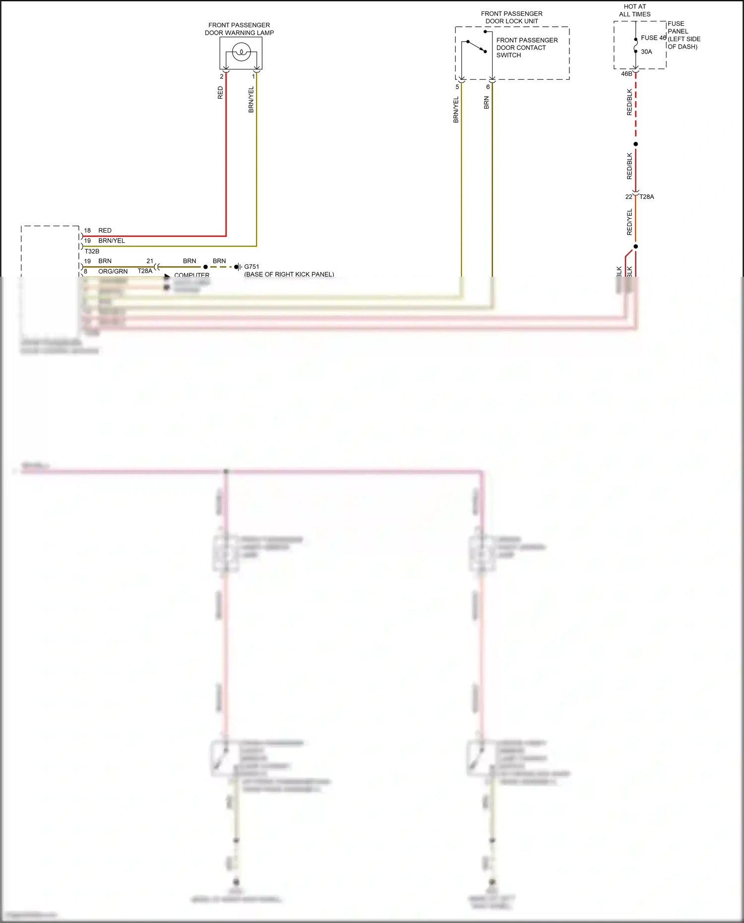 Wiring diagram red/blu for Volkswagen Passat B8 (2014-2020) (4 of 23)