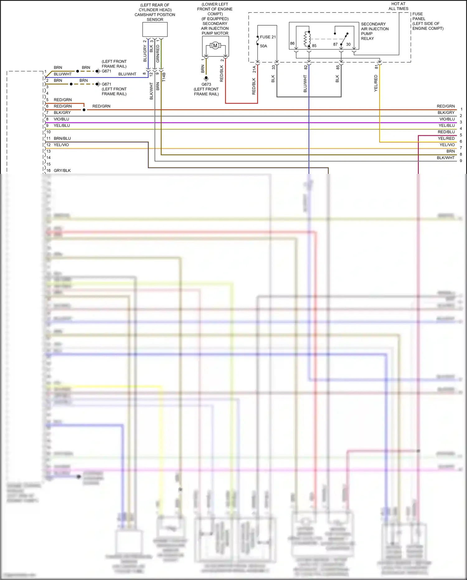 Wiring diagram red/blu for Volkswagen Passat B8 (2014-2020) (18 of 23)