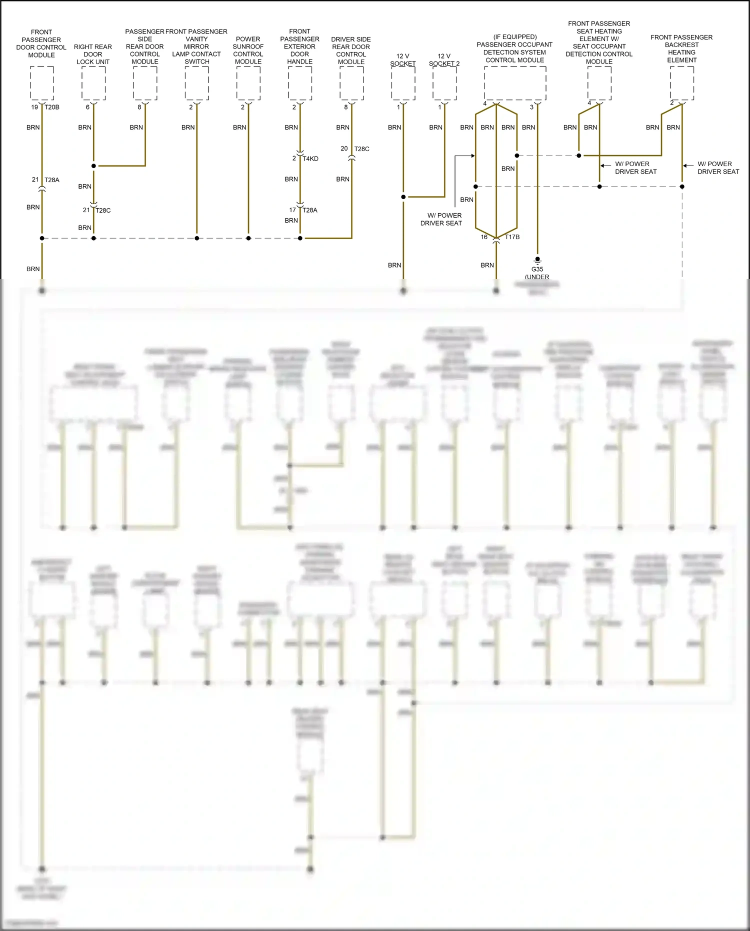 Wiring diagram rotary light switch for Volkswagen Passat B8 (2014-2020) (3 of 7)