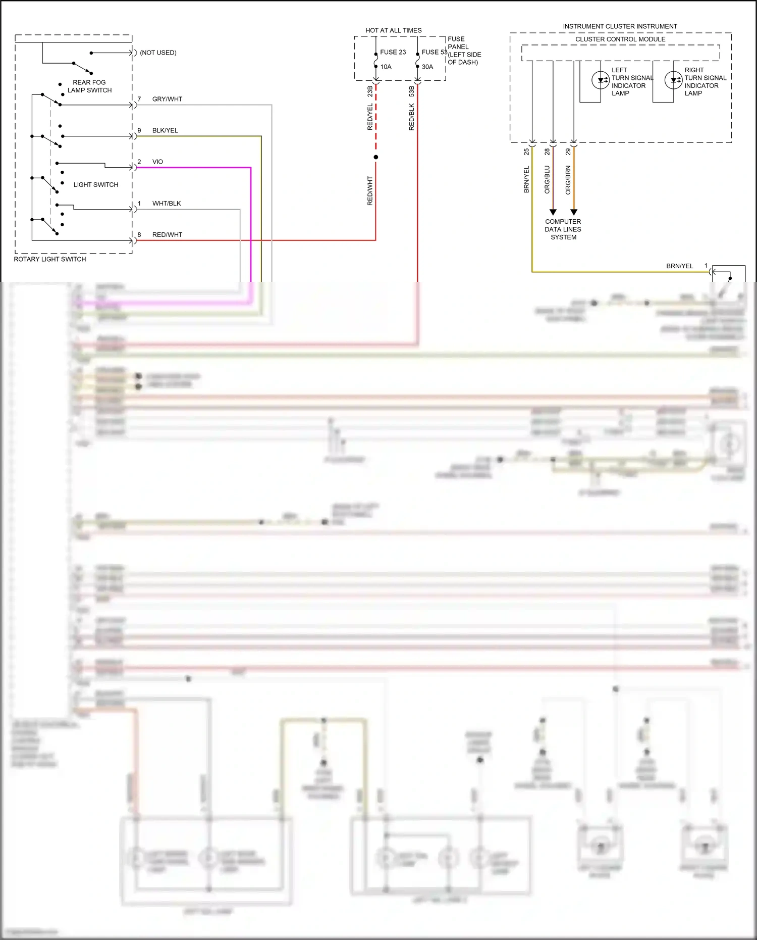 Wiring diagram vehicle electrical system control module for Volkswagen Passat B8 (2014-2020) (16 of 35)
