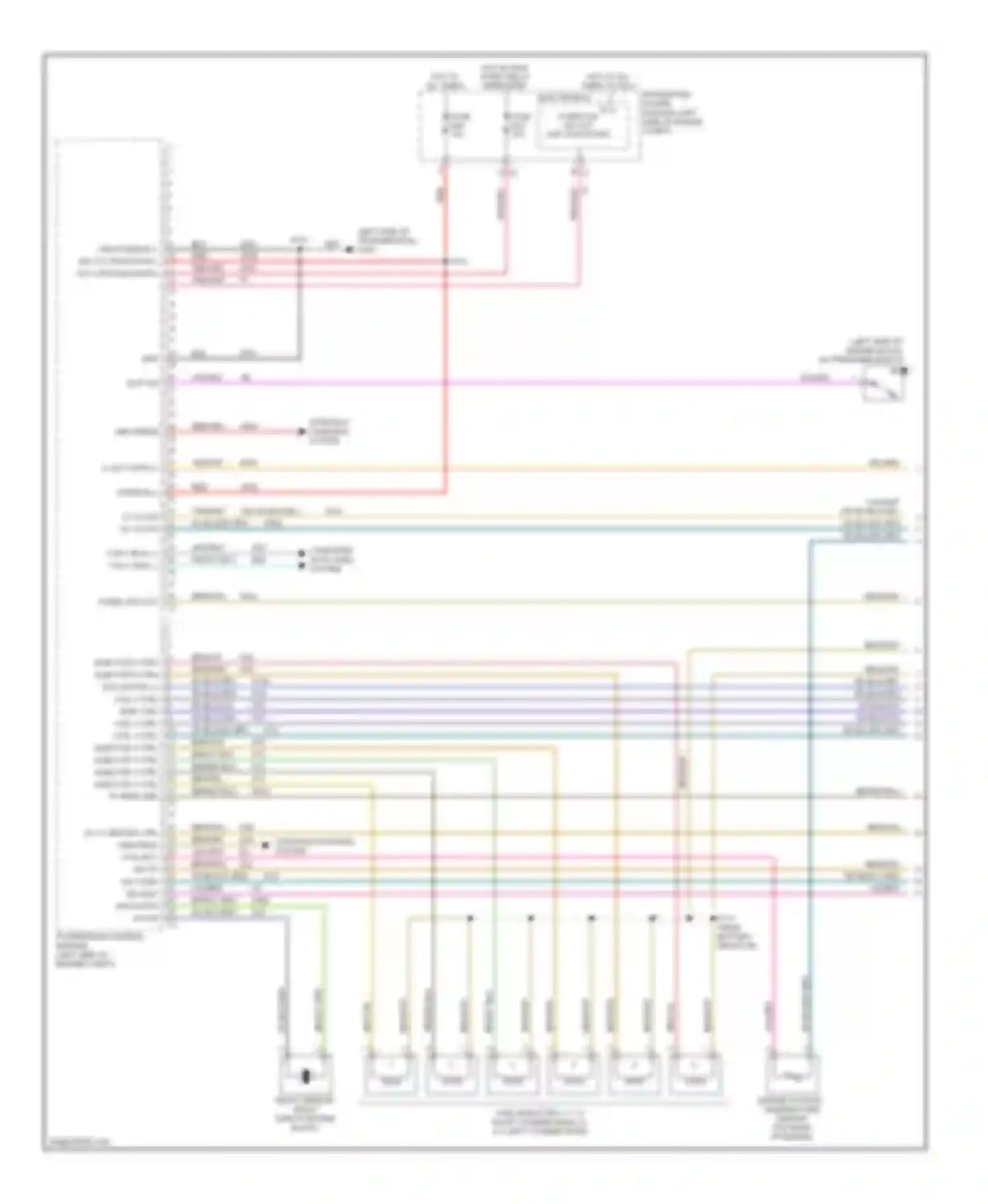 Routan Volkswagen I (2008-2012): Wiring diagram engine performance 3.8l, 4 speed a/t (1 of 4)