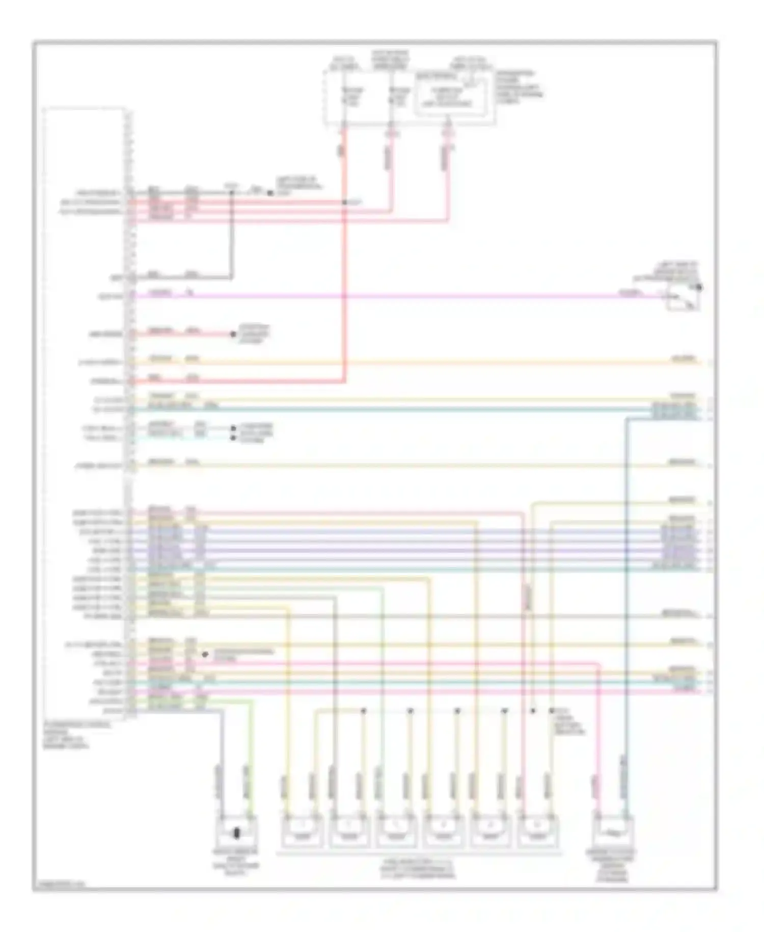 Routan Volkswagen I (2008-2012): Wiring diagram engine performance 3.8l, 6 speed a/t (1 of 4)