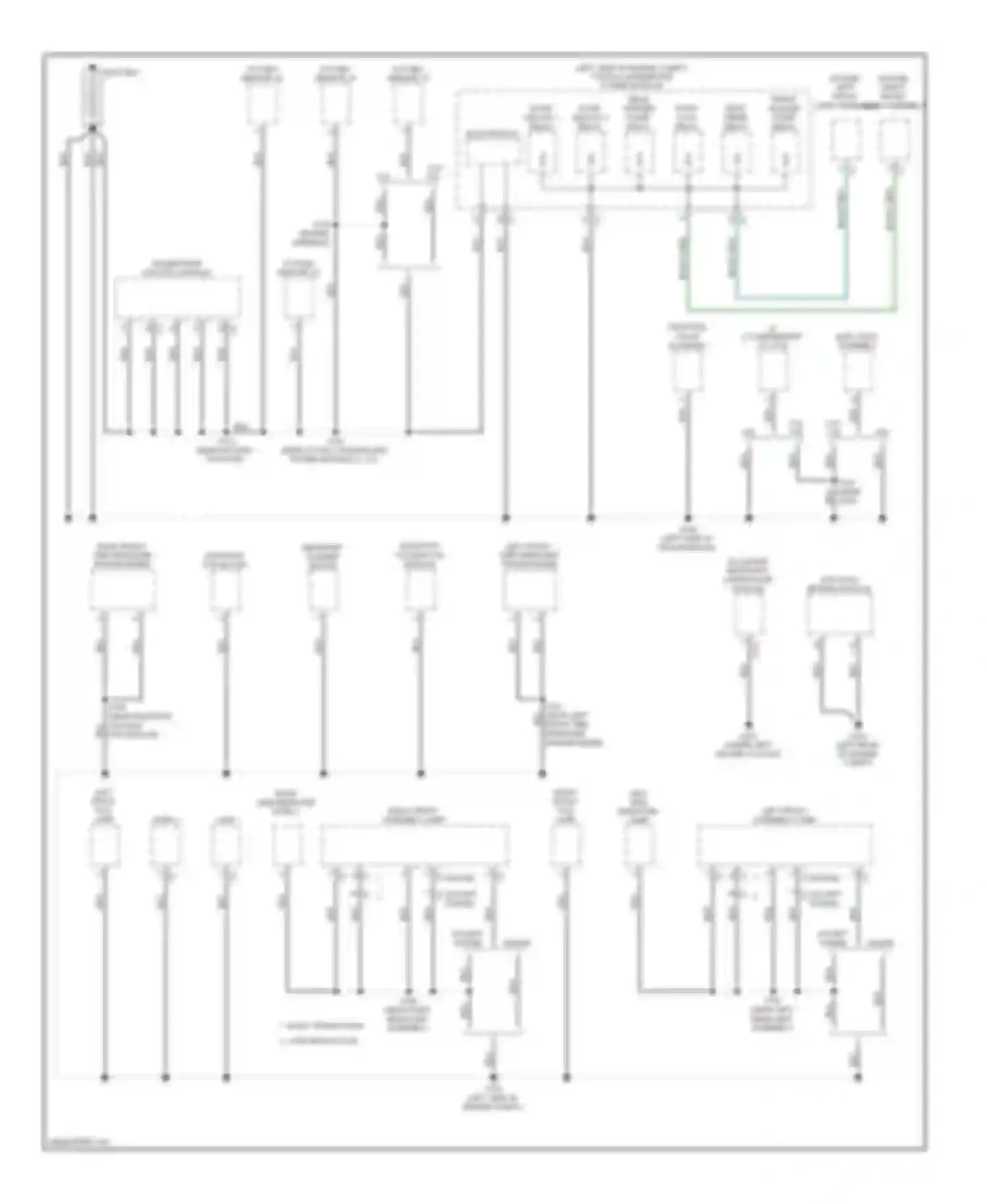 Routan Volkswagen I (2008-2012): Ground distribution circuit (1 of 4)