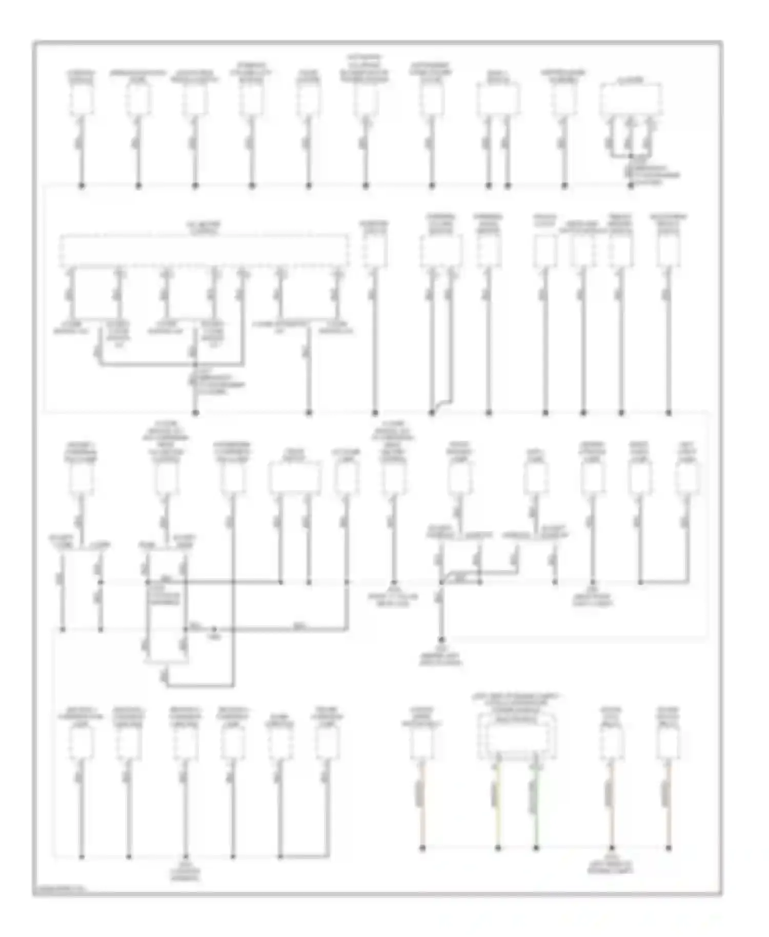Routan Volkswagen I (2008-2012): Ground distribution circuit (2 of 4)