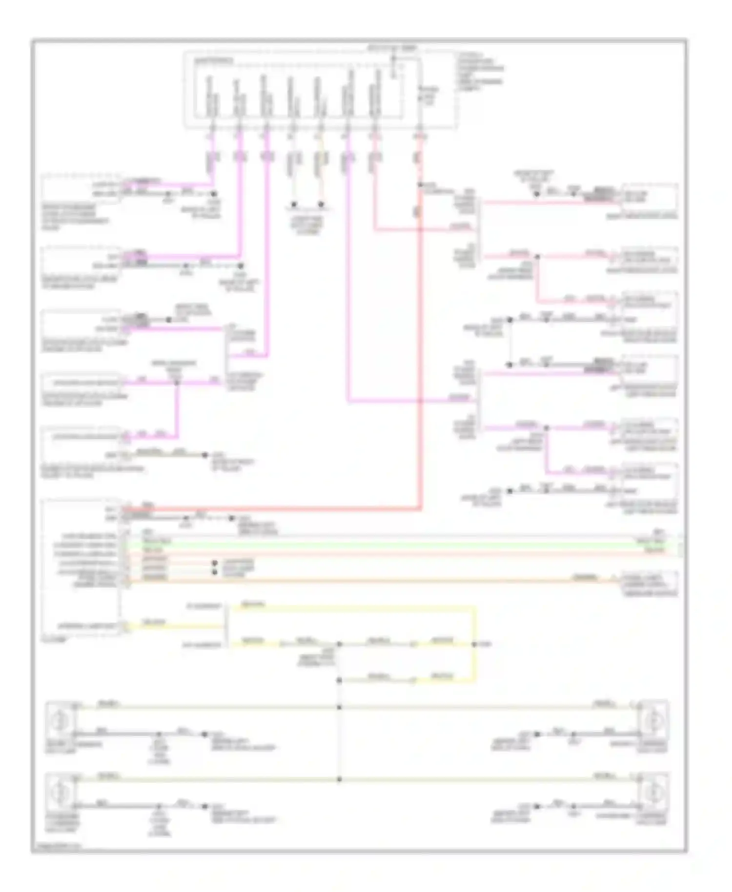 Routan Volkswagen I (2008-2012): Courtesy lamps circuit (1 of 2)