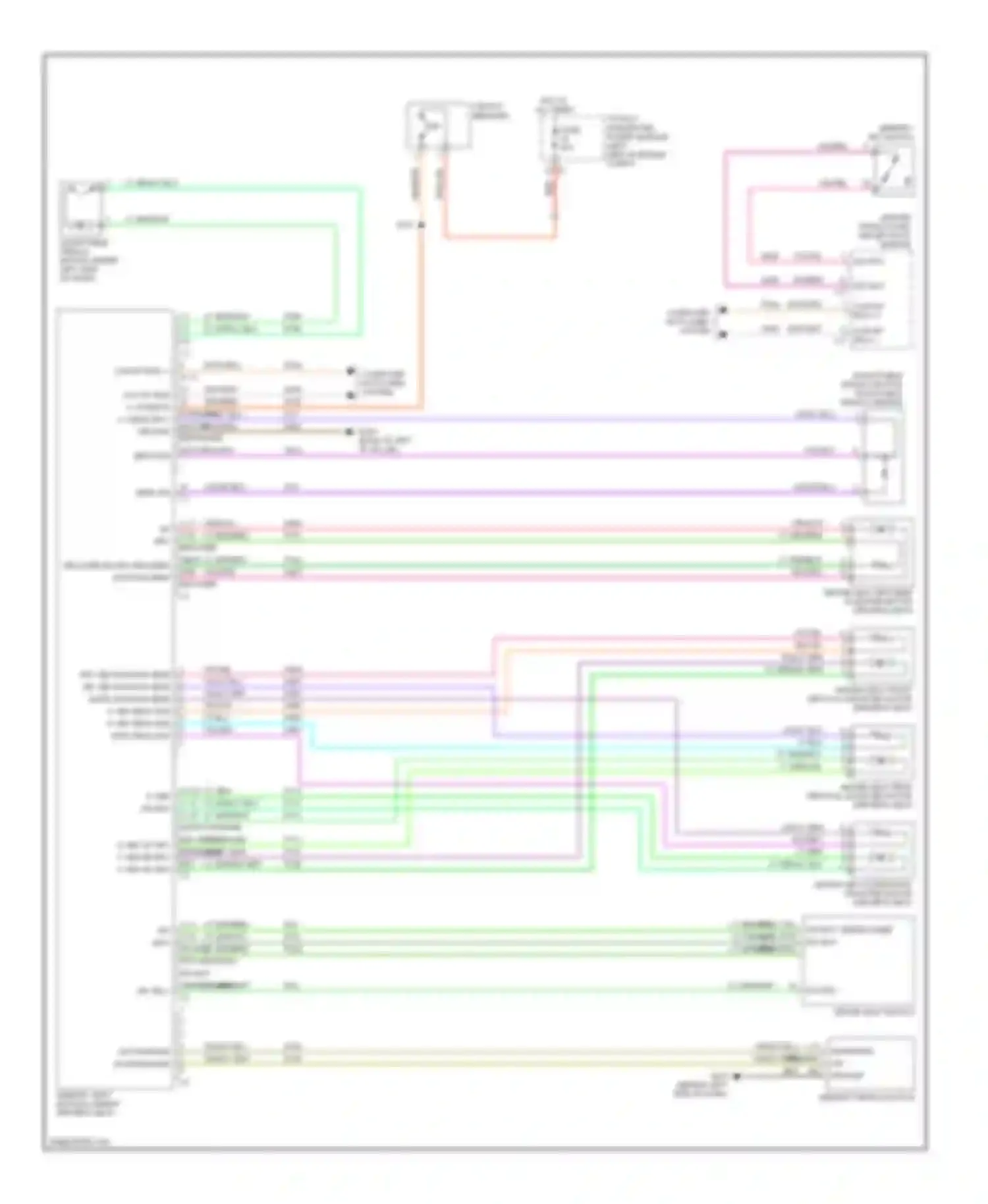 Routan Volkswagen I (2008-2012): Memory systems circuit