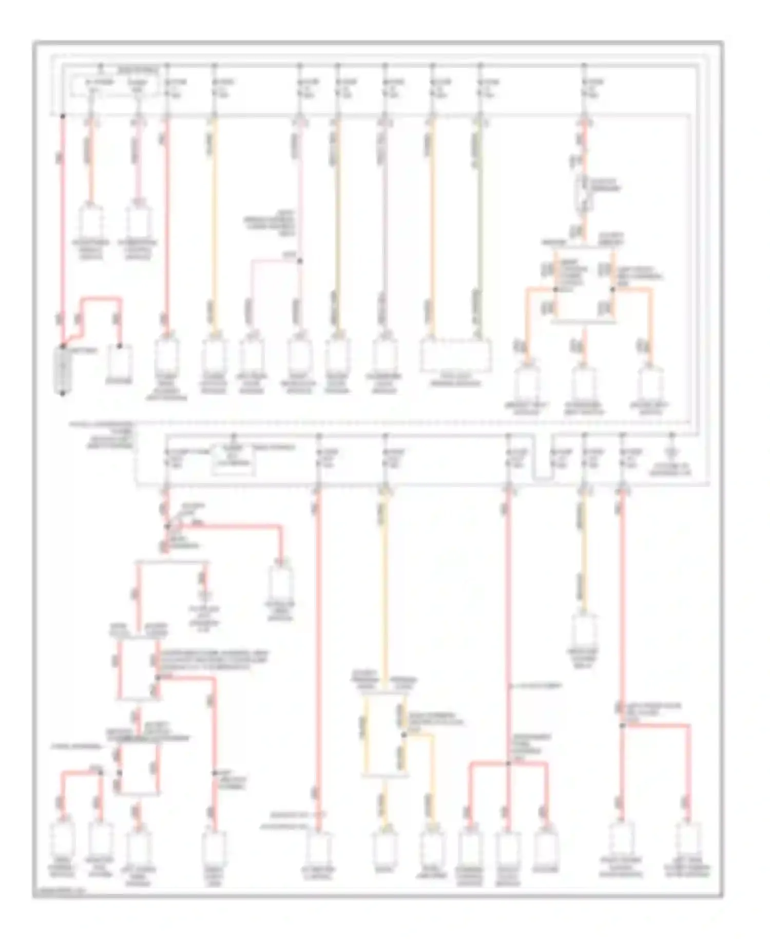 Routan Volkswagen I (2008-2012): Power distribution circuit (1 of 4)