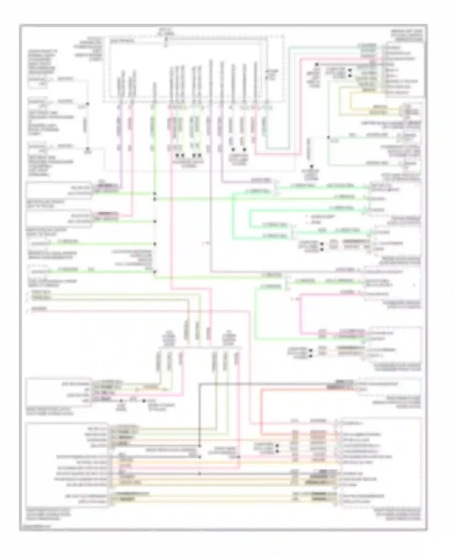Routan Volkswagen I (2008-2012): Power door locks circuit (2 of 2)