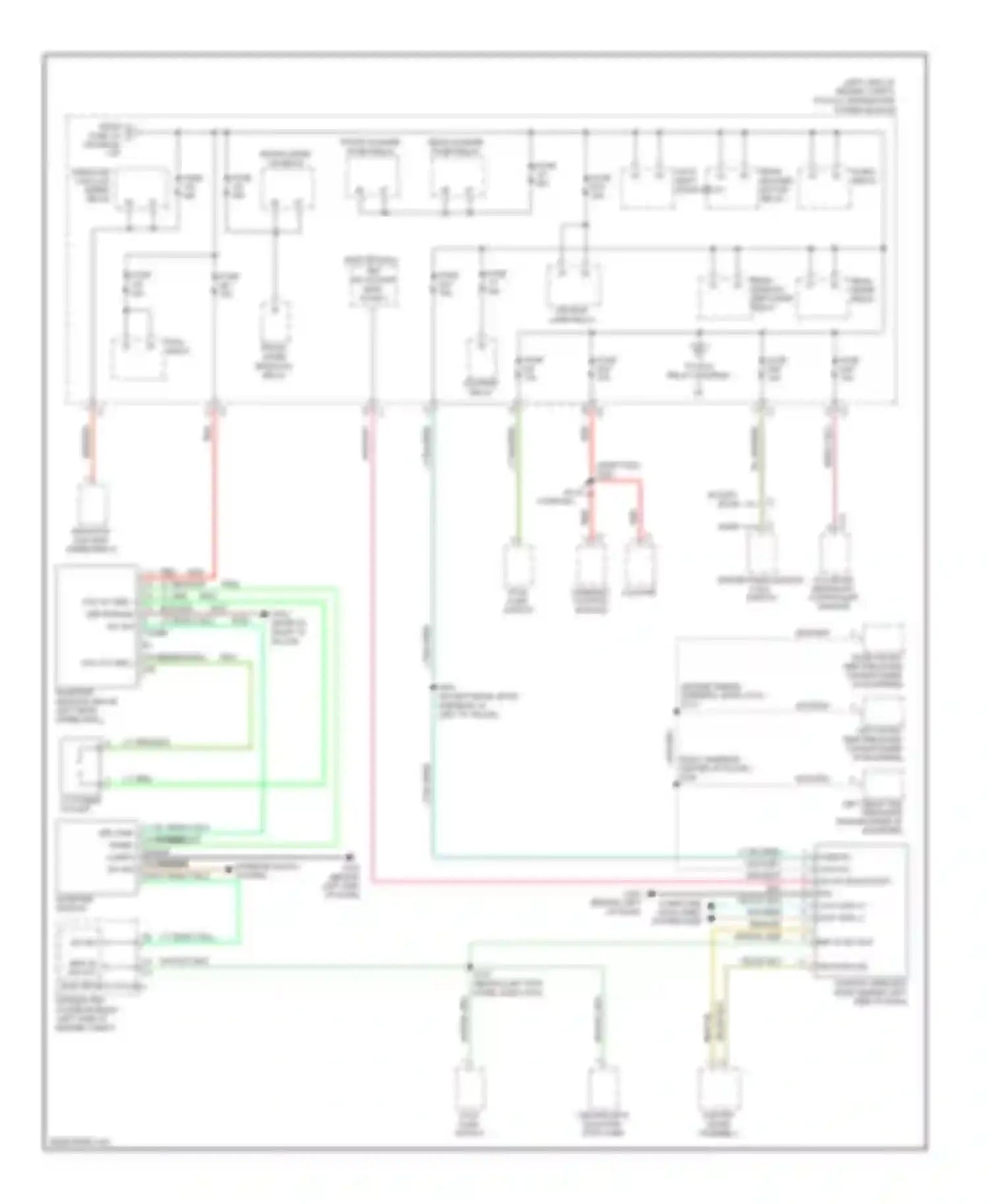 Wiring diagram backup lamp relay for Volkswagen Routan I (2008-2012) (4 of 4)