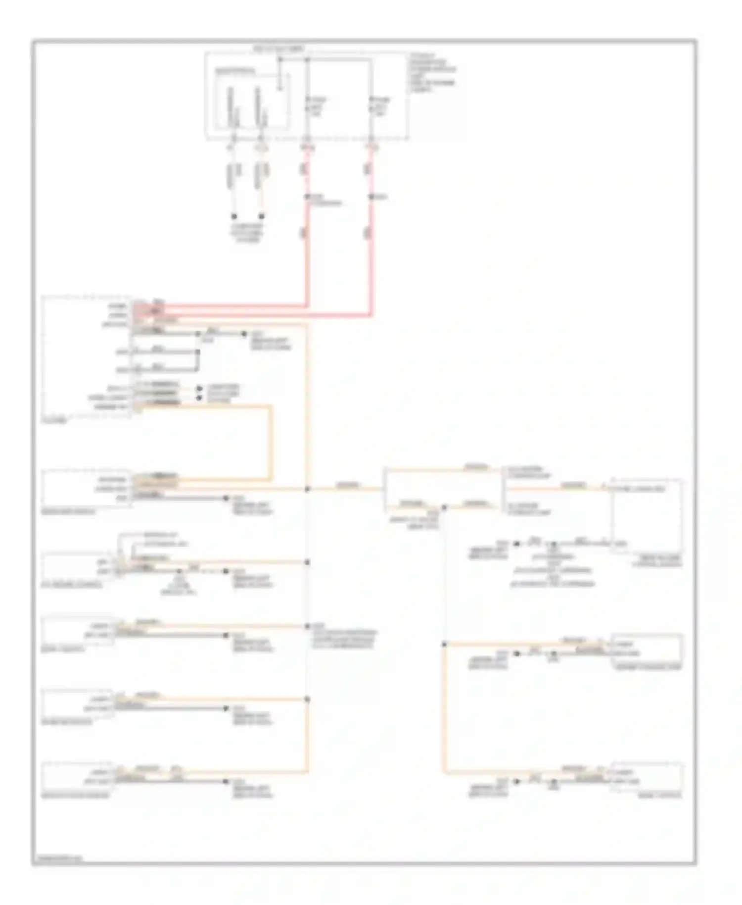 Wiring diagram center console lamp for Volkswagen Routan I (2008-2012) (1 of 1)