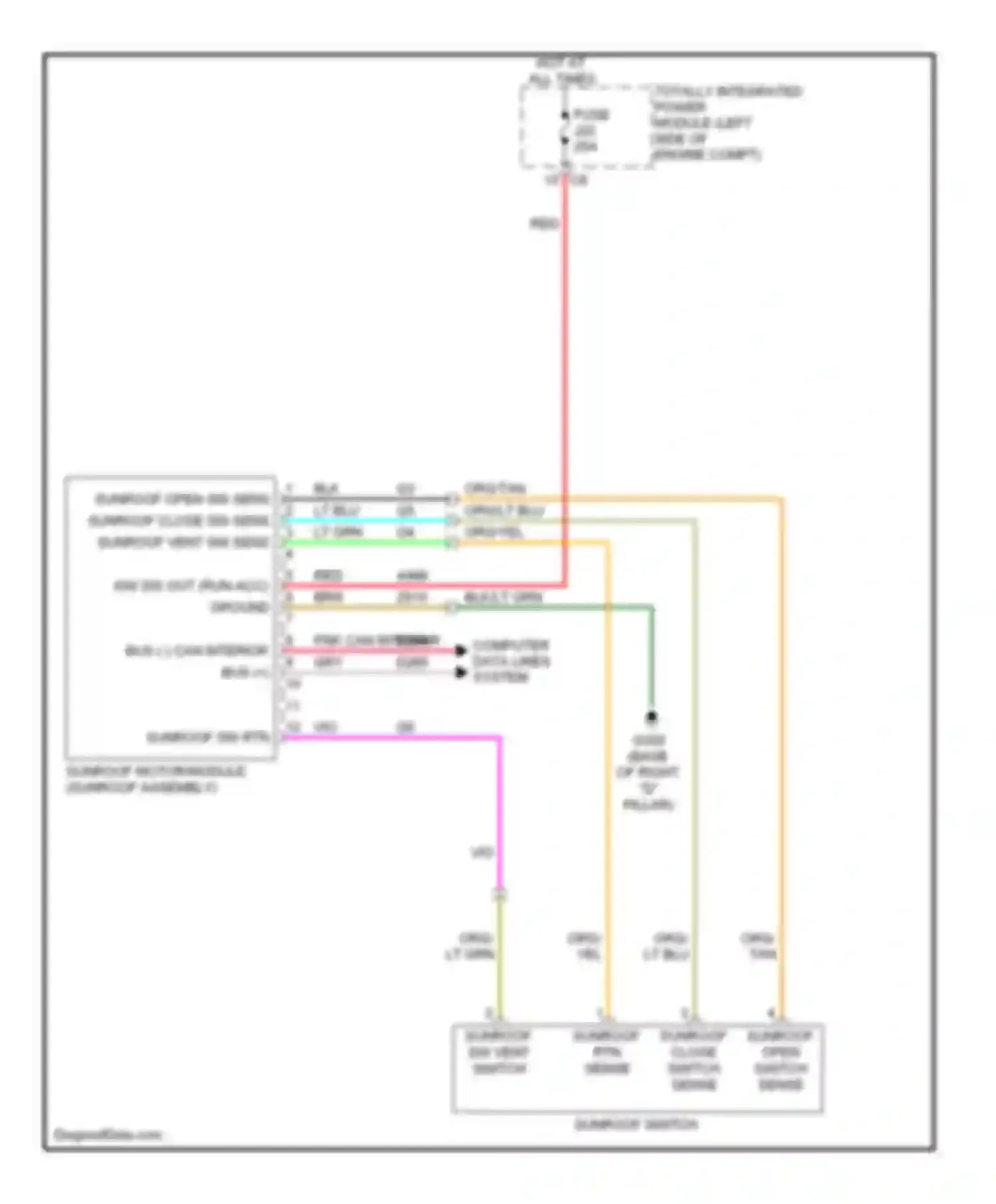 Wiring diagram computer data lines system for Volkswagen Routan I (2008-2012) (33 of 57)