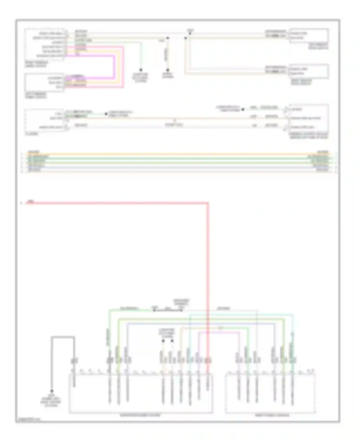 Wiring diagram computer data links system for Volkswagen Routan I (2008-2012) (2 of 2)