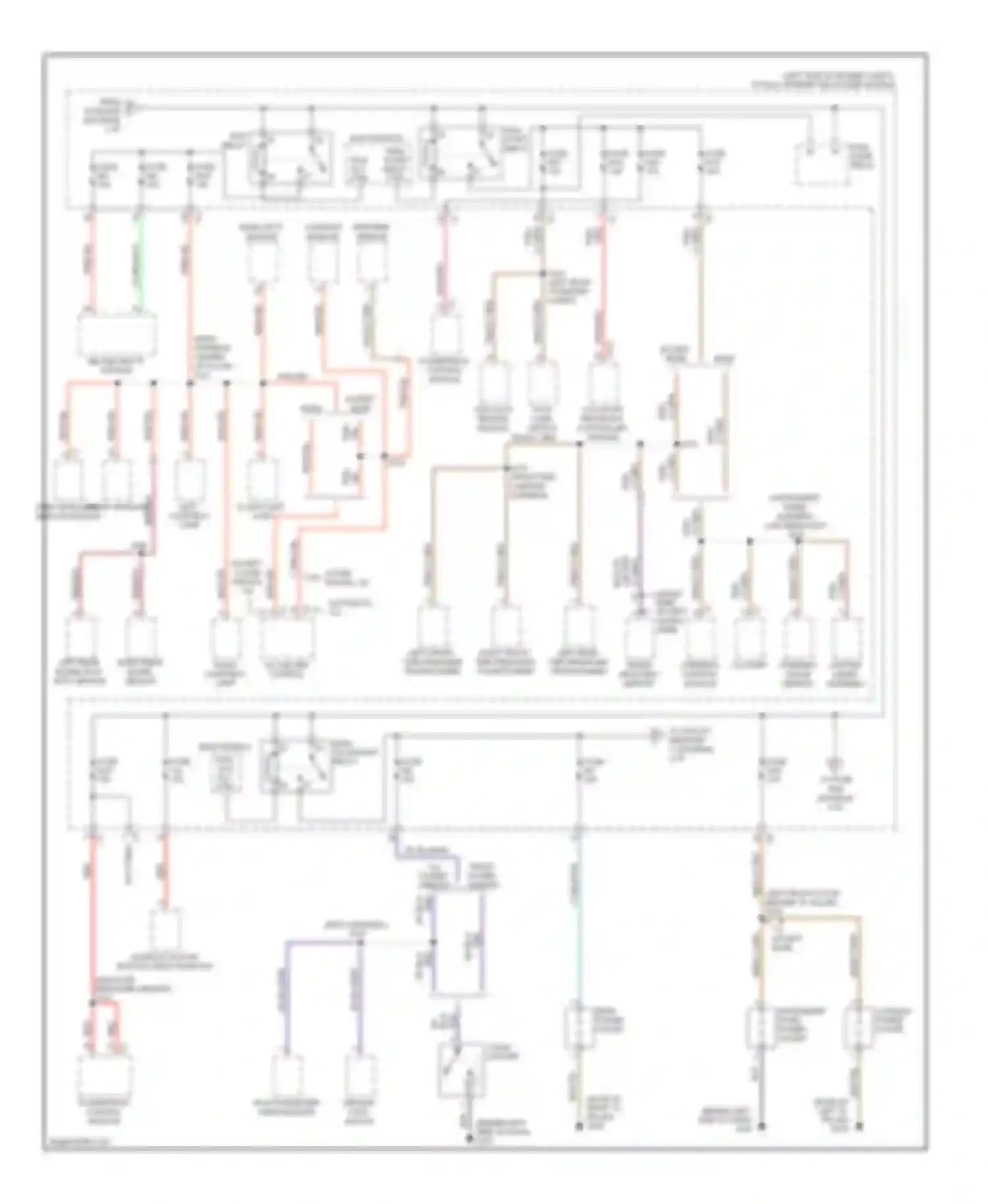 Wiring diagram except base for Volkswagen Routan I (2008-2012) (7 of 7)