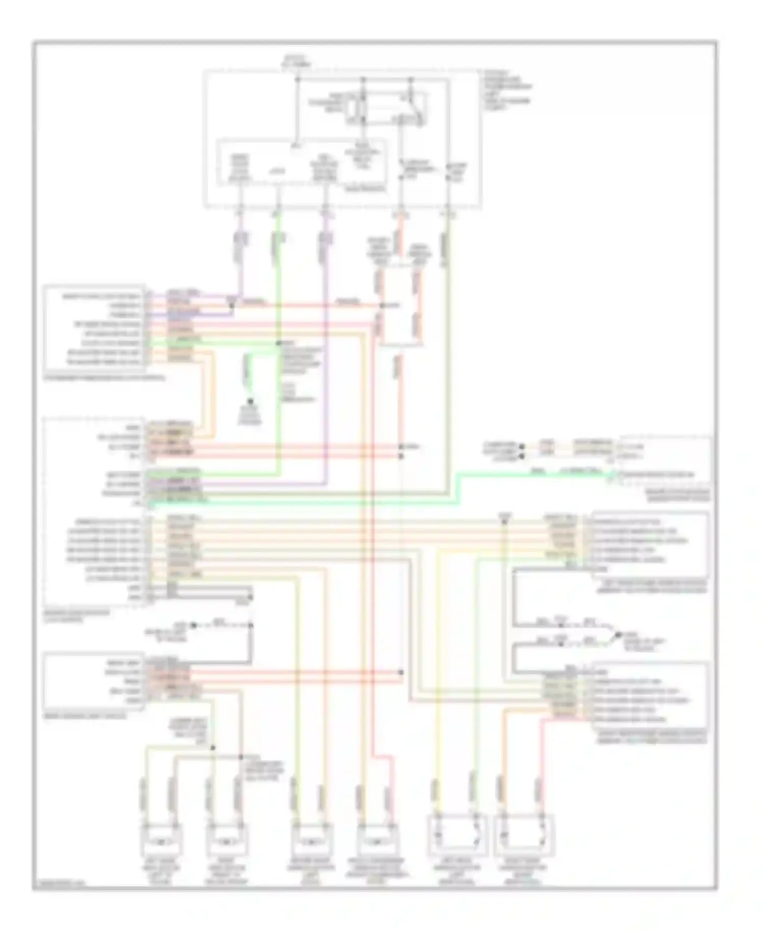 Wiring diagram (in occupant restraint controller module for Volkswagen Routan I (2008-2012) (1 of 1)