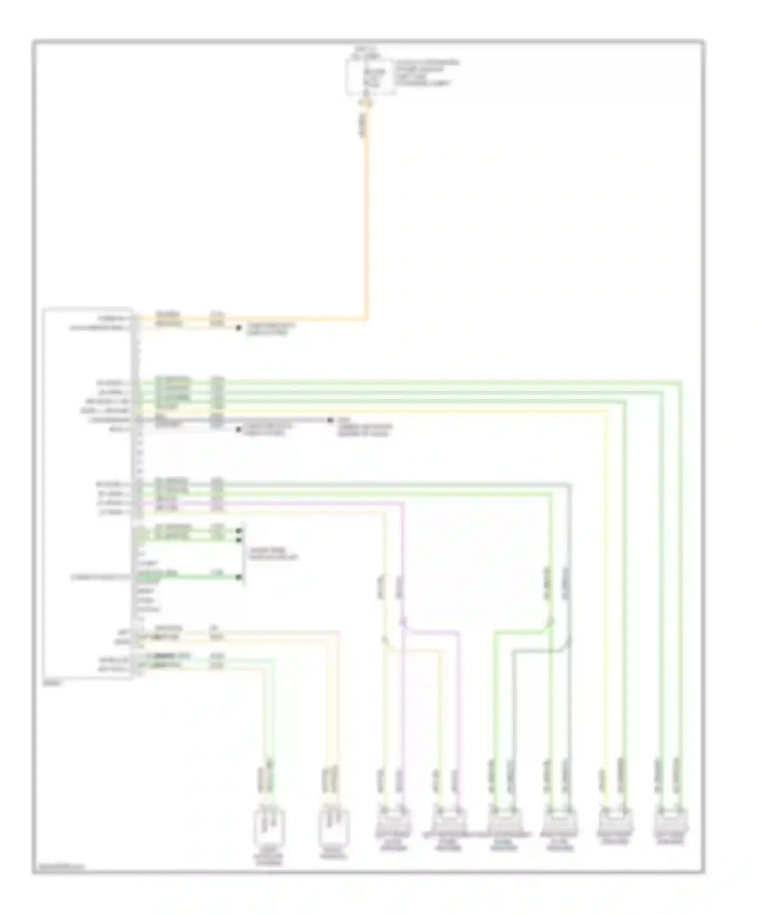 Wiring diagram left front door speaker for Volkswagen Routan I (2008-2012) (1 of 2)