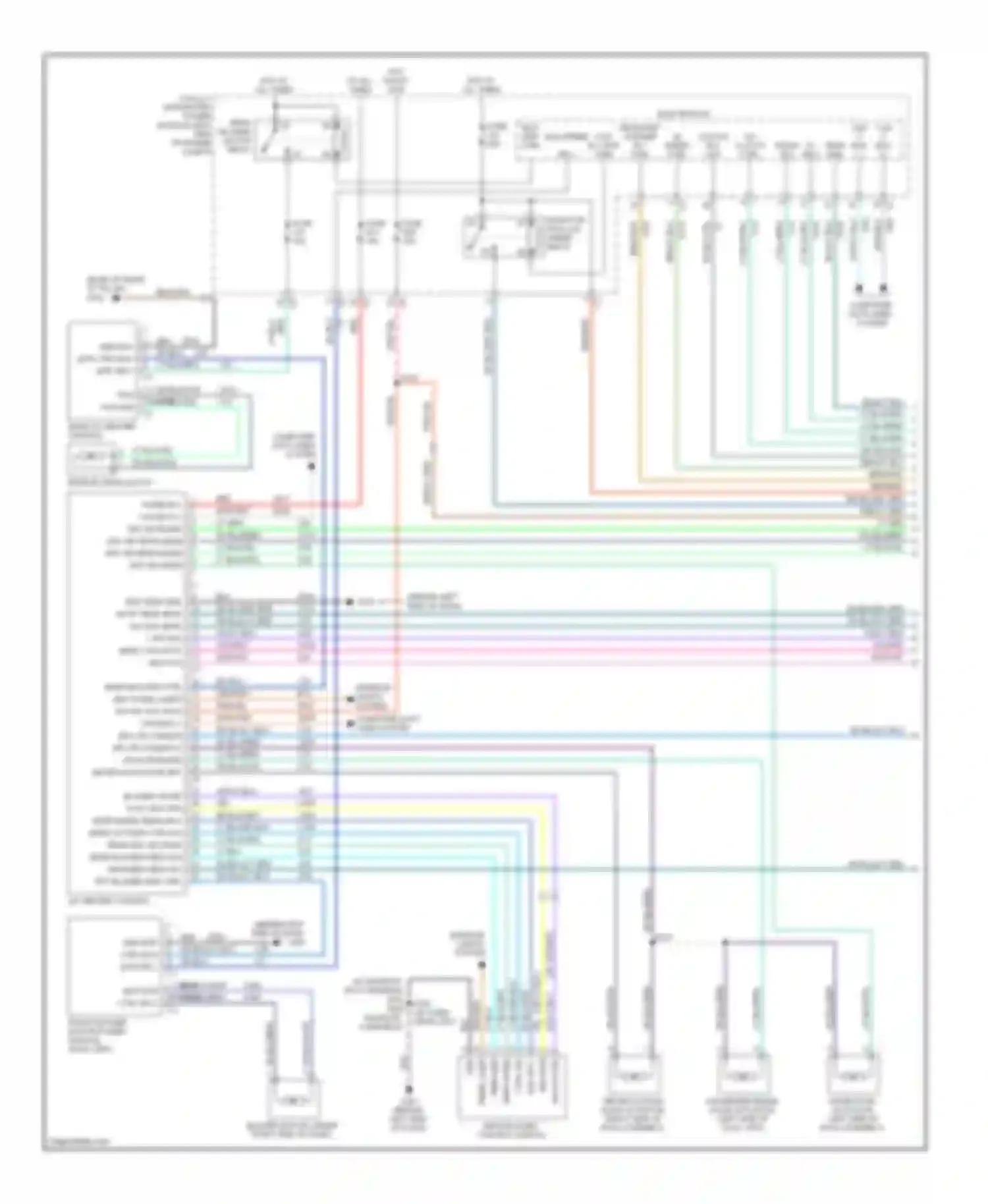 Wiring diagram panel lamp for Volkswagen Routan I (2008-2012) (1 of 2)