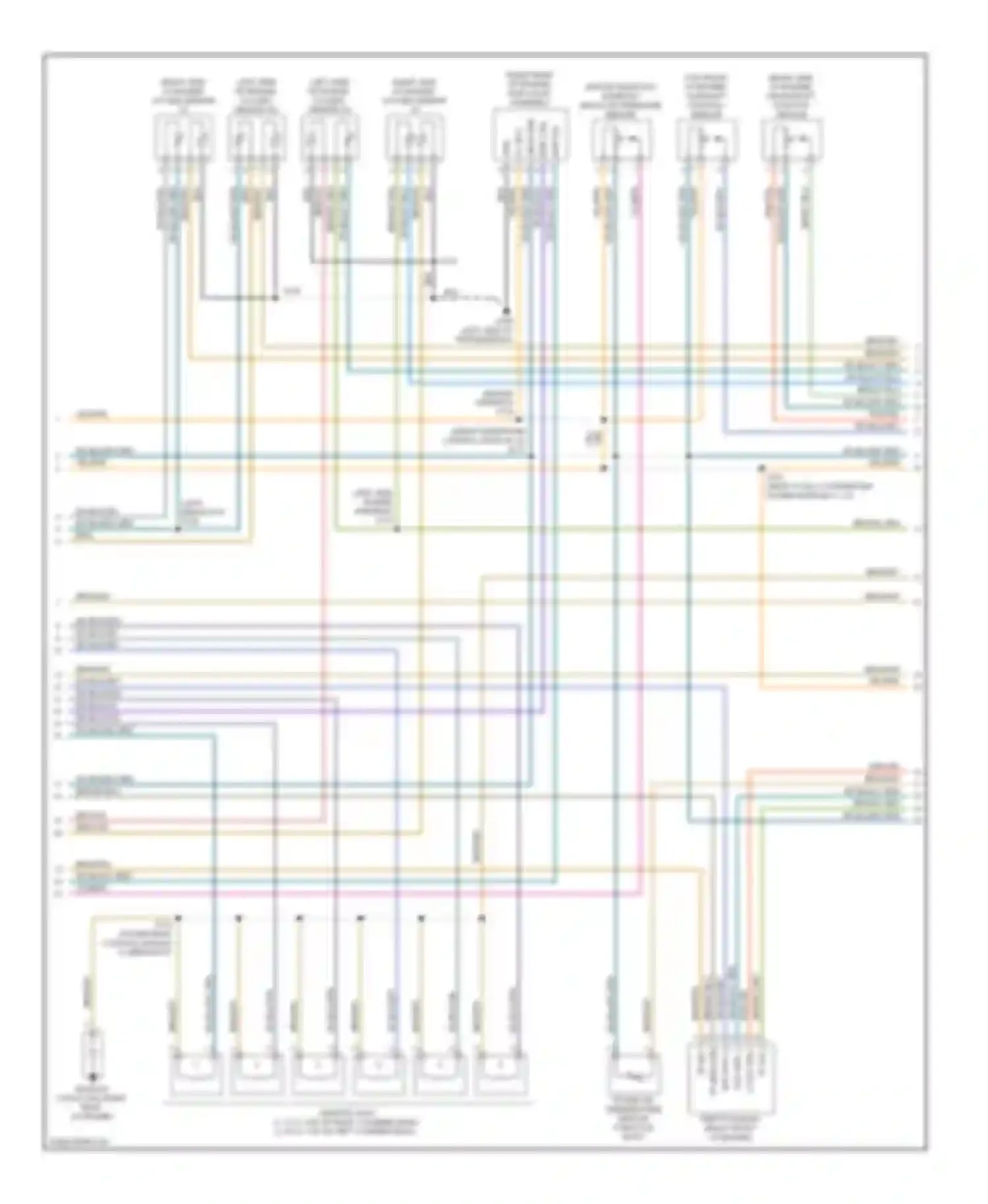 Wiring diagram powertrain control module for Volkswagen Routan I (2008-2012) (4 of 4)