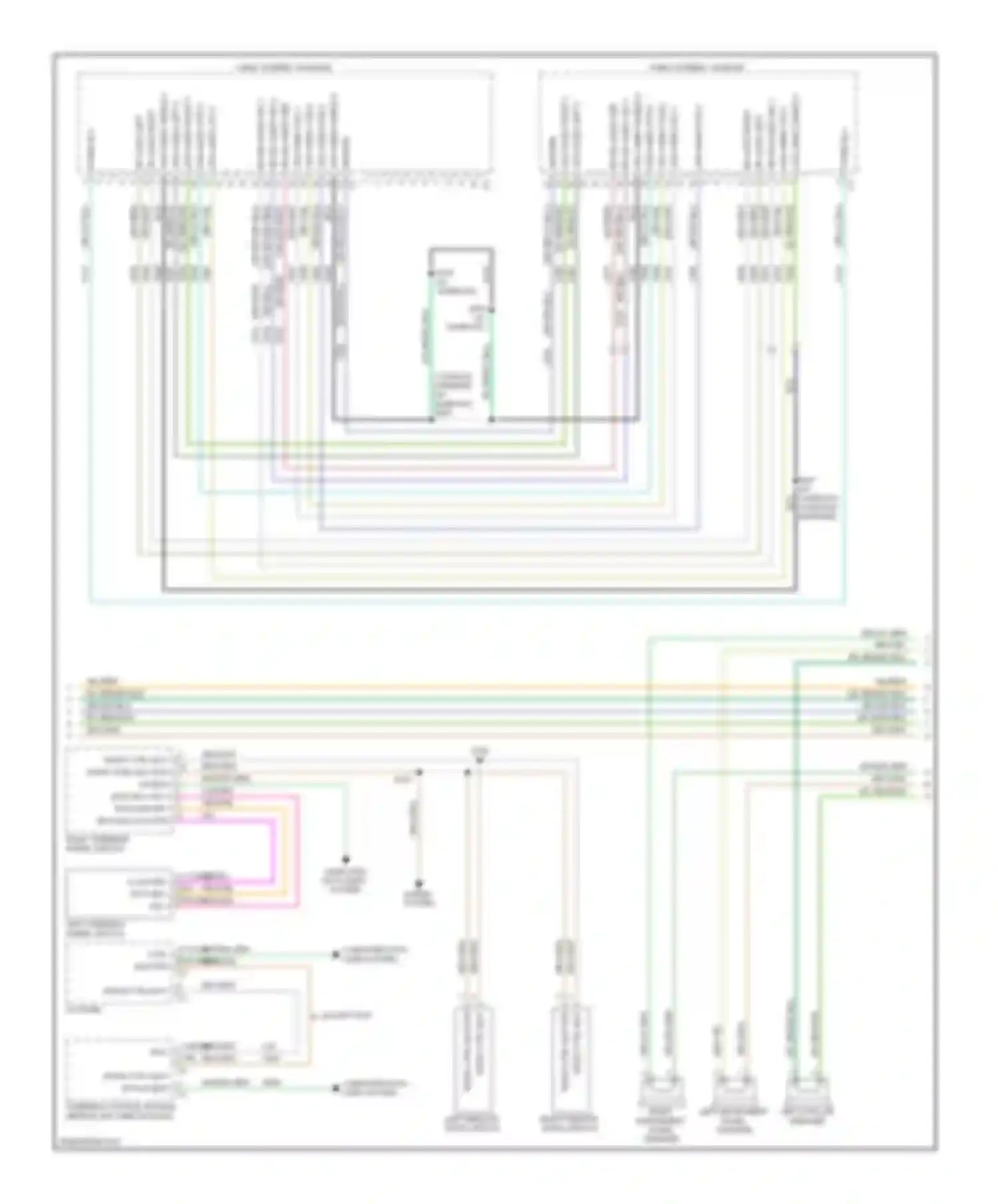 Wiring diagram radio ctrl mux for Volkswagen Routan I (2008-2012) (2 of 3)