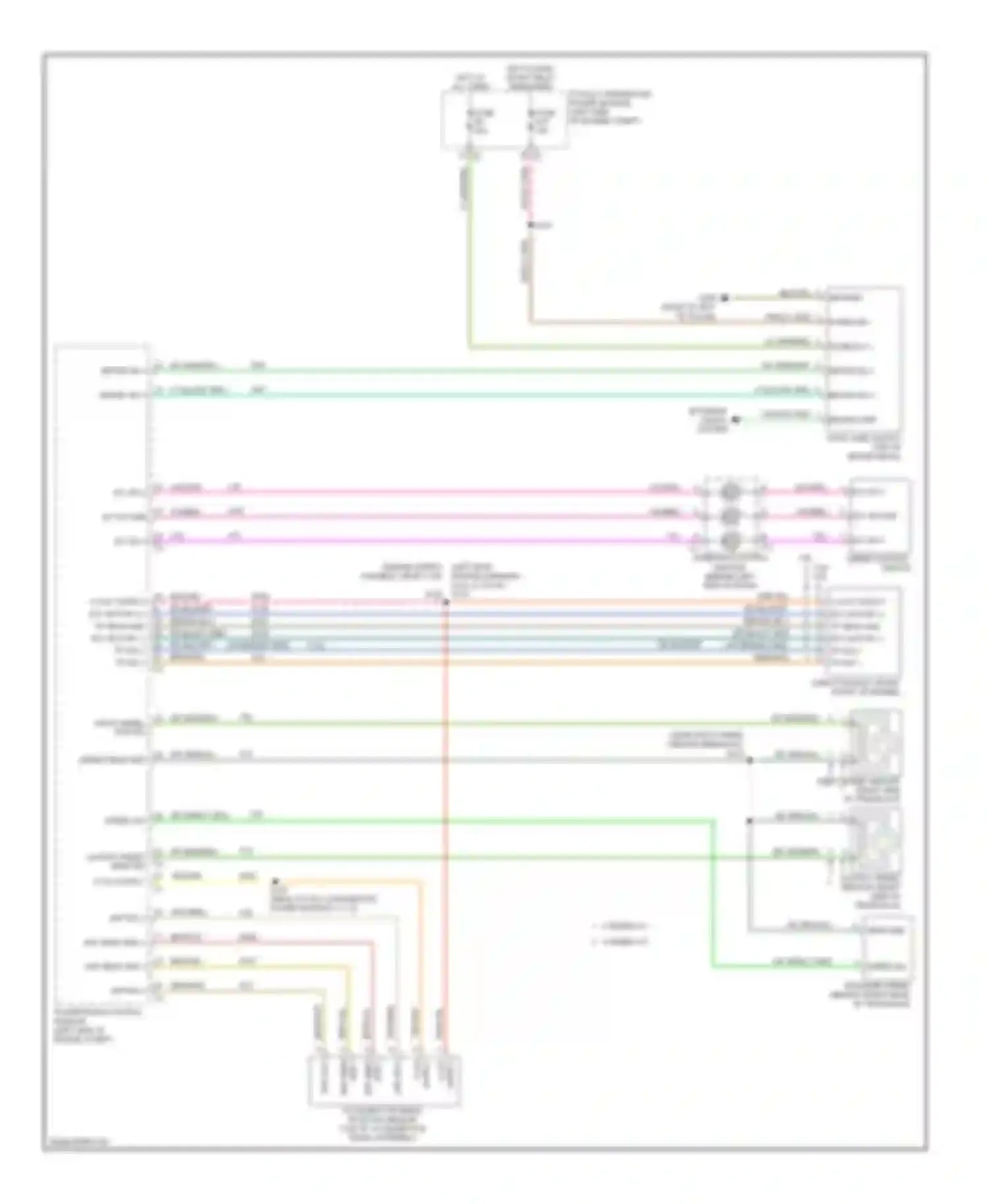 Wiring diagram speed control switch for Volkswagen Routan I (2008-2012) (1 of 1)