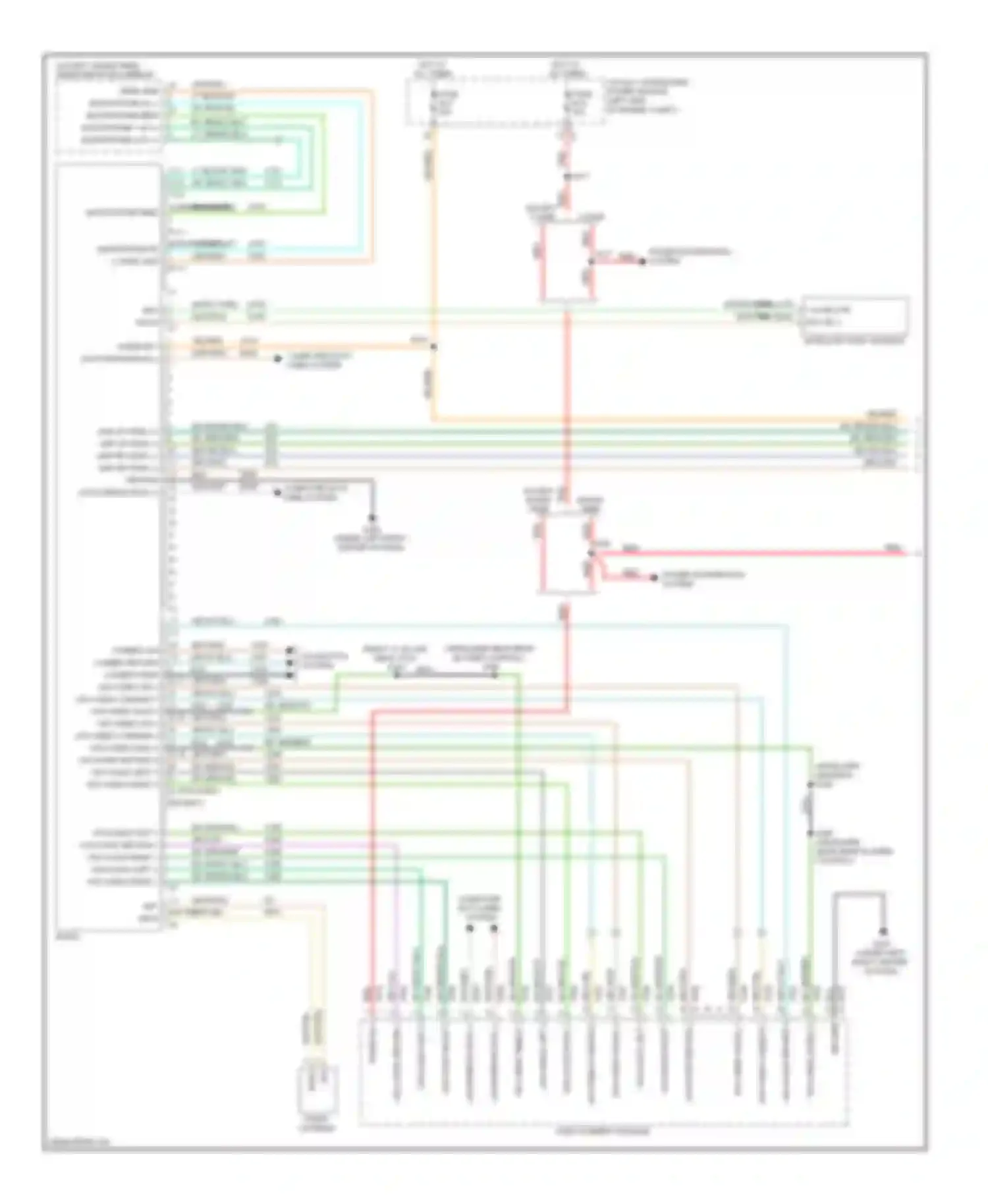 Wiring diagram vdo-video signal 1 for Volkswagen Routan I (2008-2012) (2 of 2)