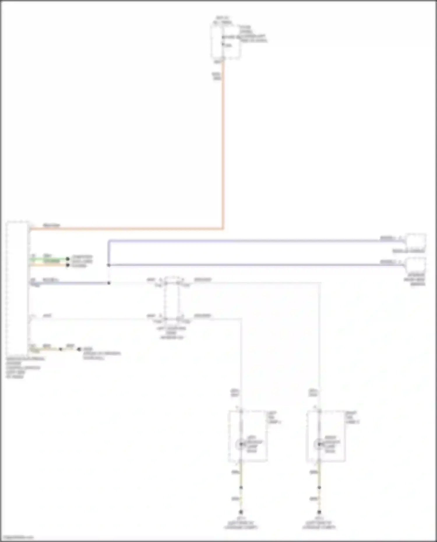 Taos Volkswagen I (2020-2024): Backup lamps circuit