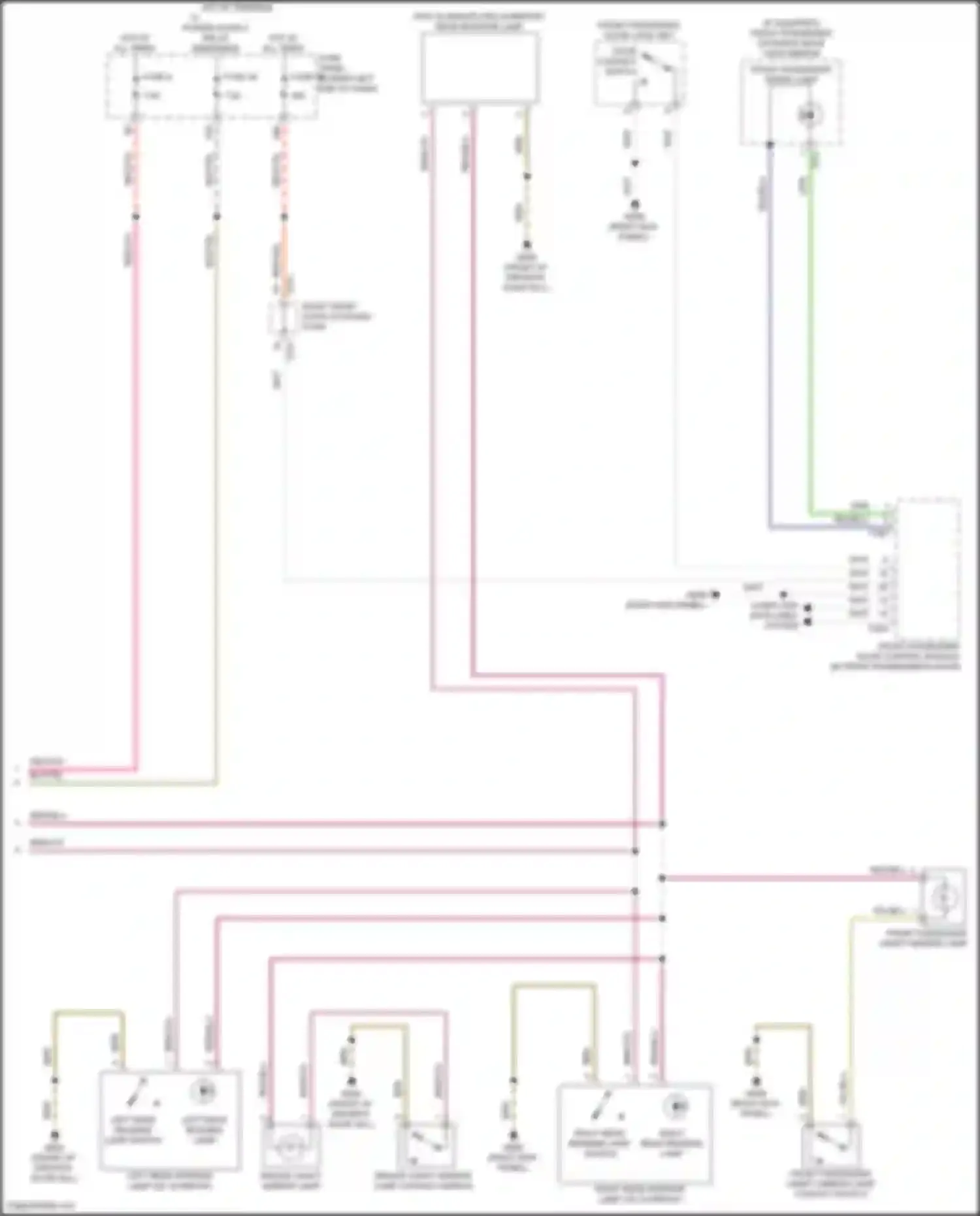 Taos Volkswagen I (2020-2024): Courtesy lamps circuit (2 of 2)