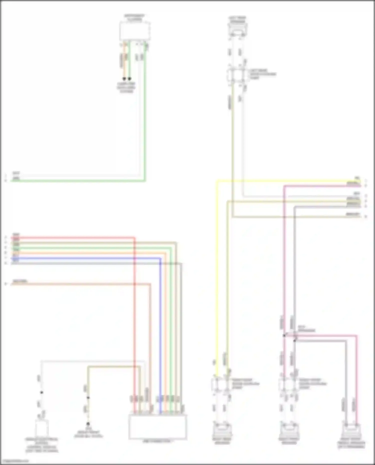 Taos Volkswagen I (2020-2024): Navigation circuit, w/o amplifier (2 of 3)