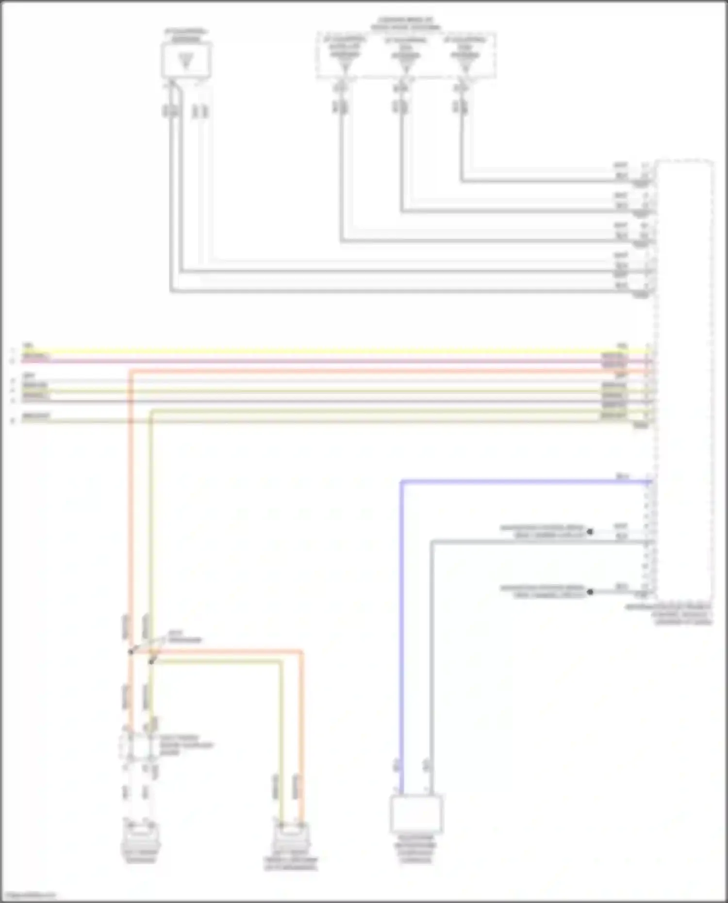 Taos Volkswagen I (2020-2024): Navigation circuit, w/o amplifier (3 of 3)