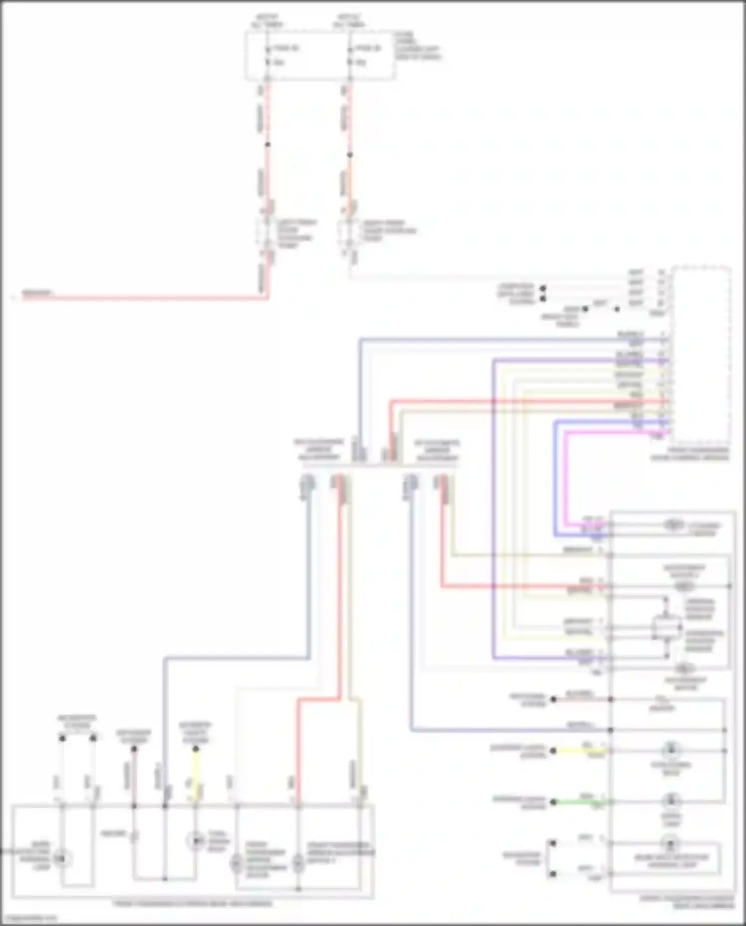 Taos Volkswagen I (2020-2024): Power mirrors circuit (2 of 2)