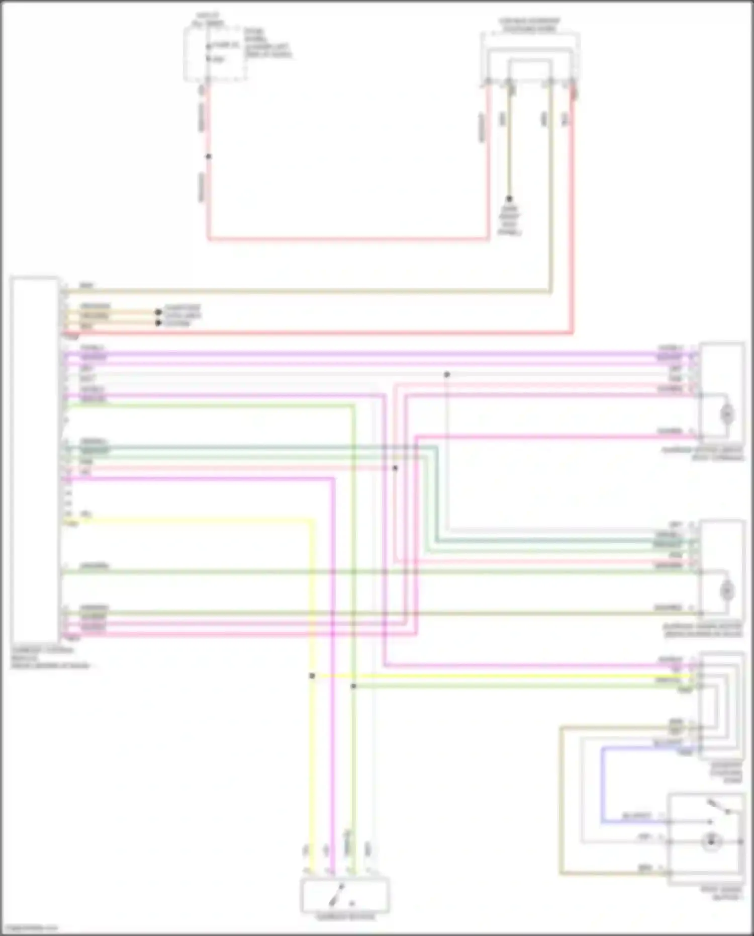 Taos Volkswagen I (2020-2024): Power top/sunroof circuit