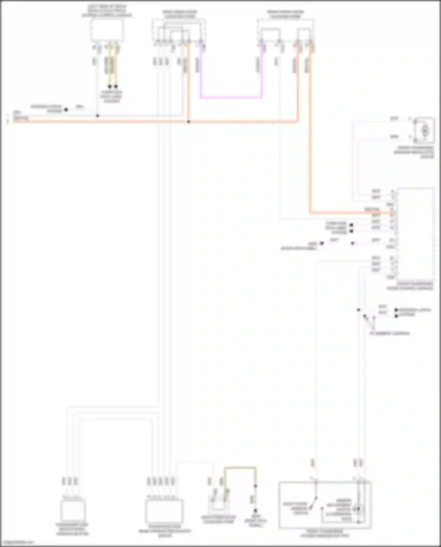 Taos Volkswagen I (2020-2024): Power windows circuit (2 of 2)