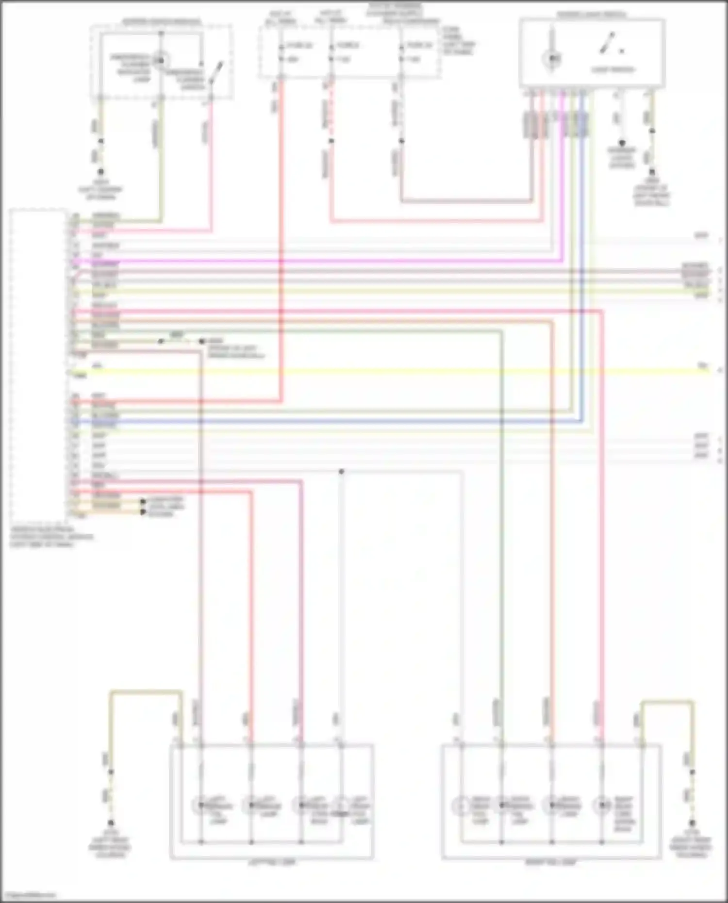 Teramont X Volkswagen I facelift (2021-2024): Exterior lamps circuit (1 of 3)