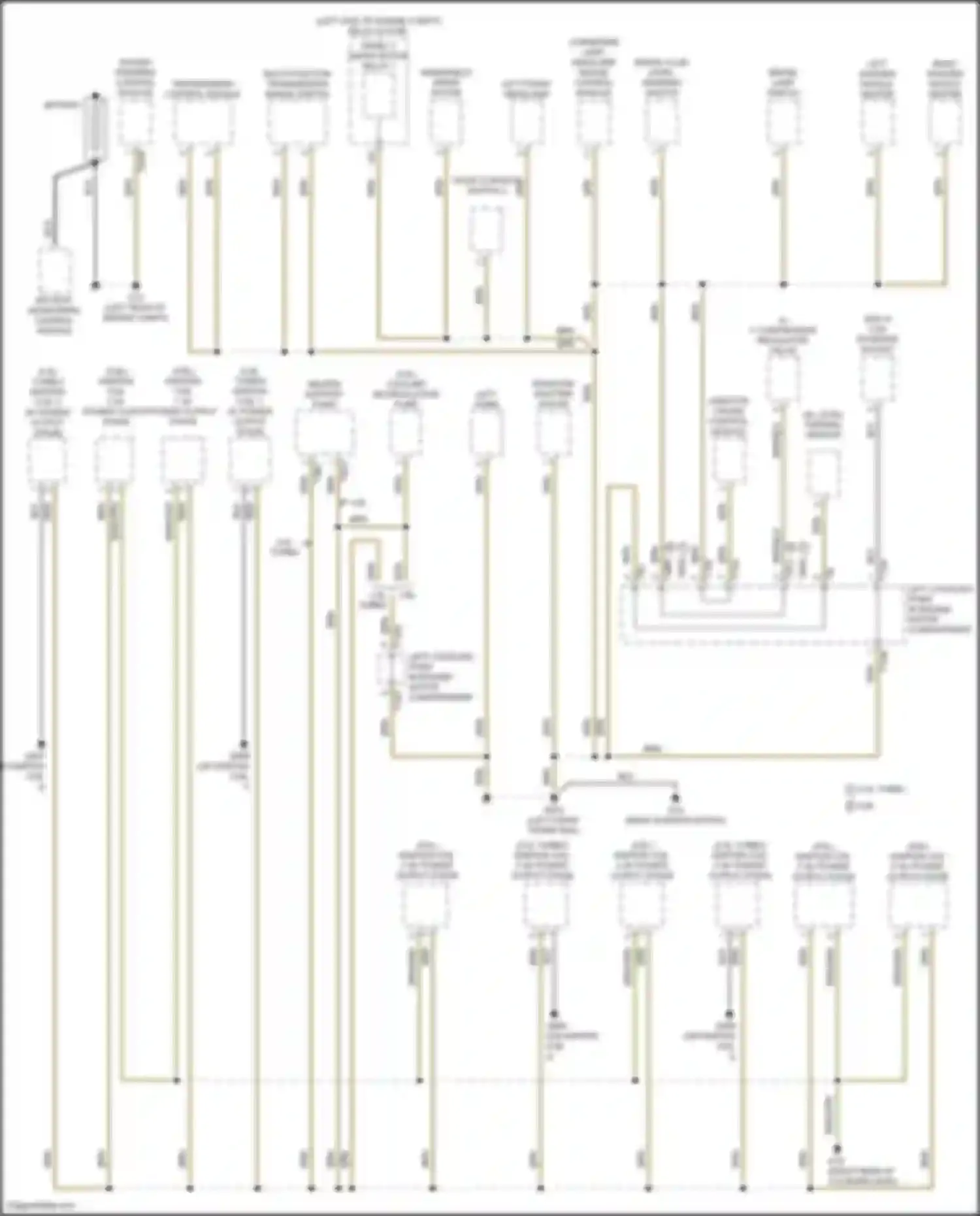 Teramont X Volkswagen I facelift (2021-2024): Ground distribution circuit (1 of 5)