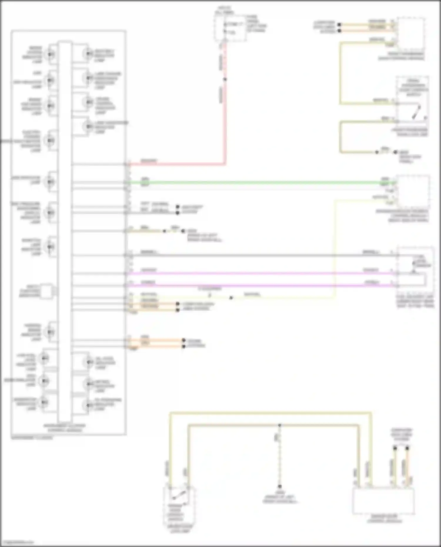 Teramont X Volkswagen I facelift (2021-2024): Instrument cluster circuit (1 of 2)