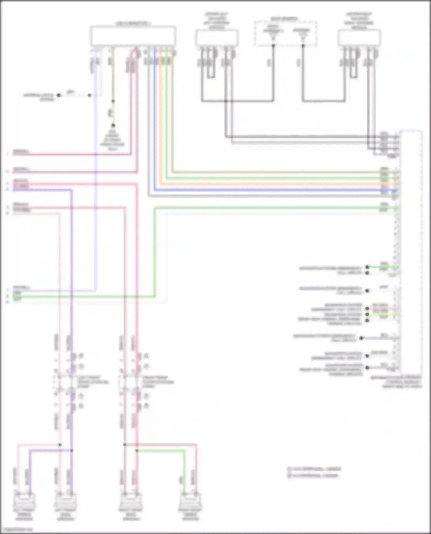 Teramont X Volkswagen I facelift (2021-2024): Navigation circuit, w/o amplifier (2 of 2)