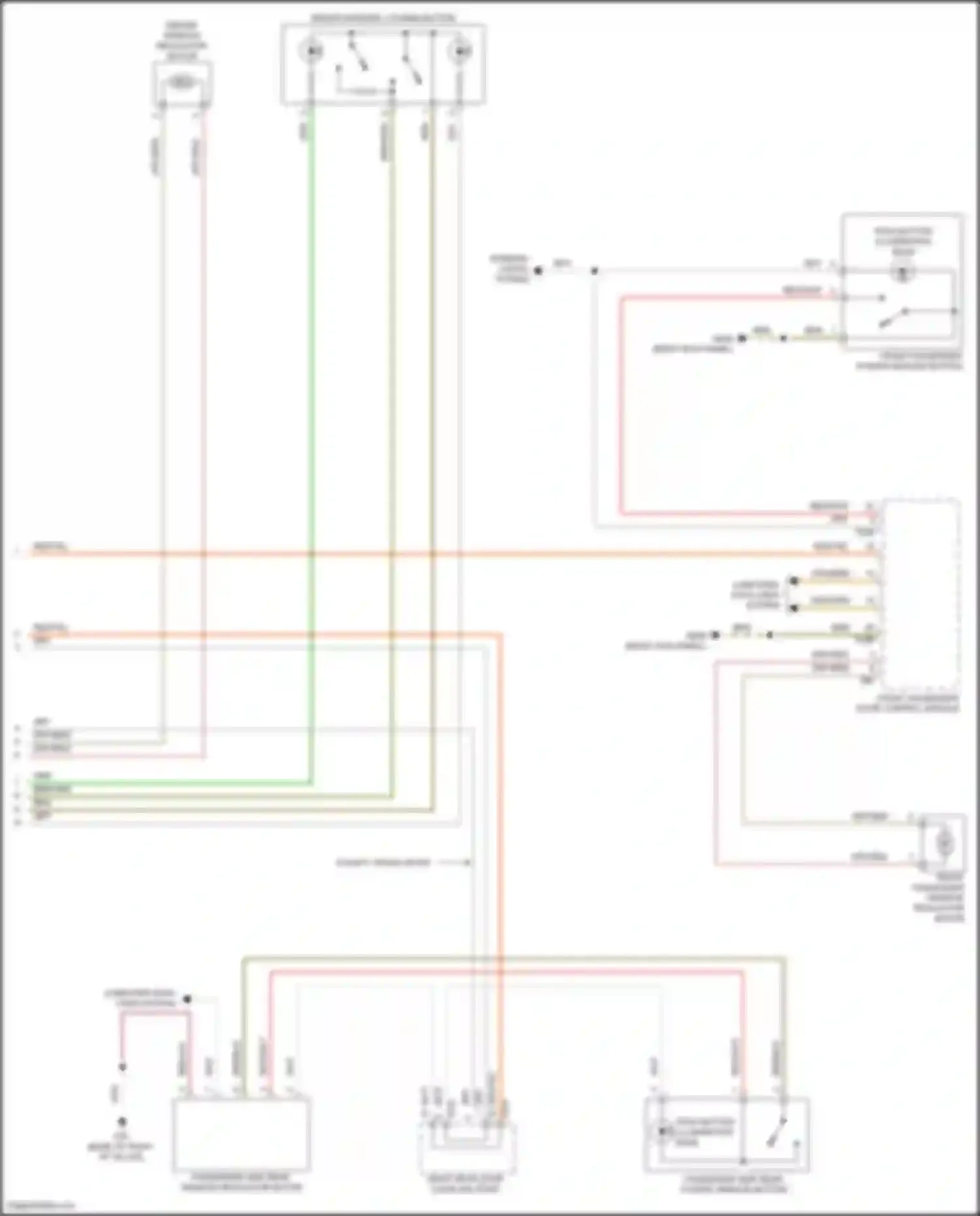 Teramont X Volkswagen I facelift (2021-2024): Power windows circuit (2 of 2)