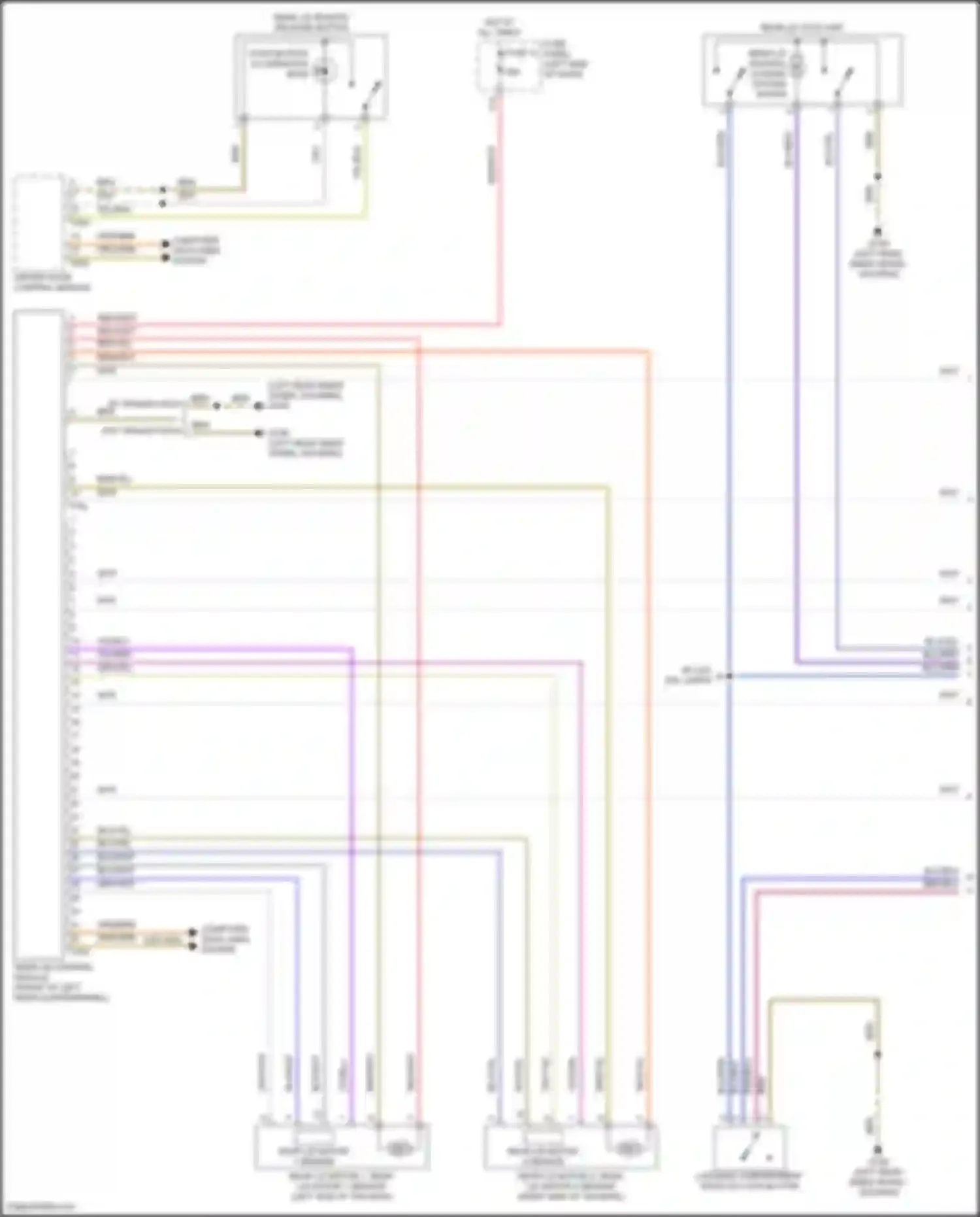 Teramont X Volkswagen I facelift (2021-2024): Trunk & fuel door release circuit (1 of 3)